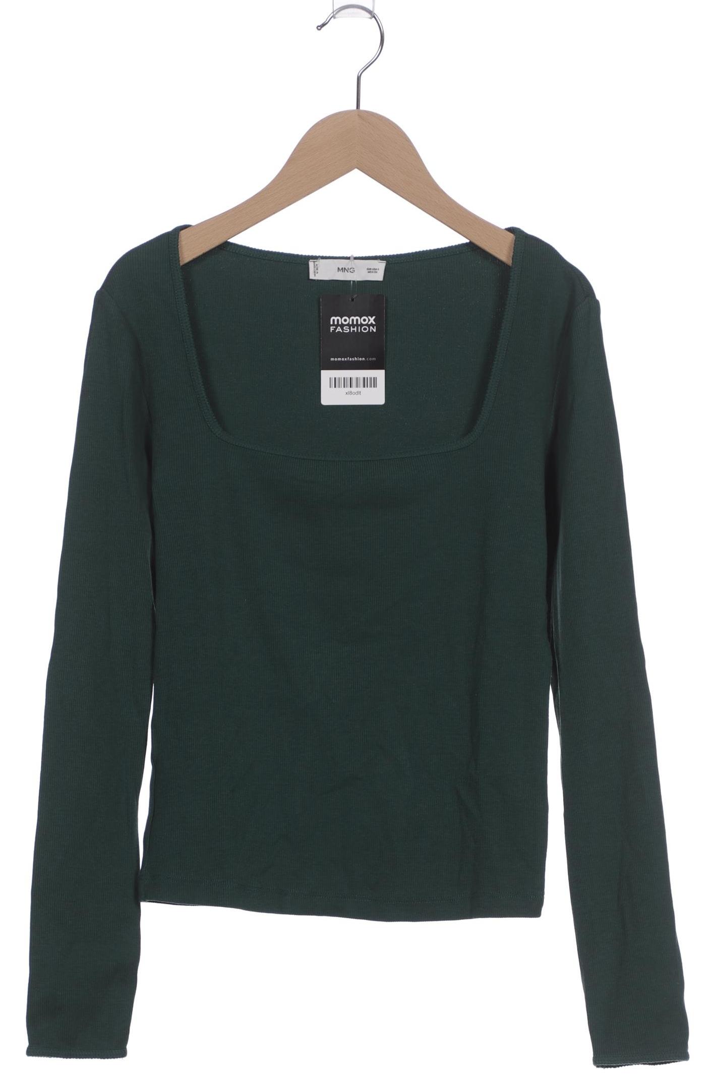 

Mango Damen Langarmshirt, grün, Gr. 36