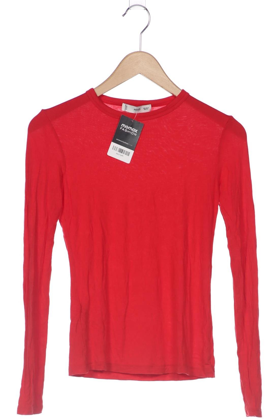 

Mango Damen Langarmshirt, rot, Gr. 36