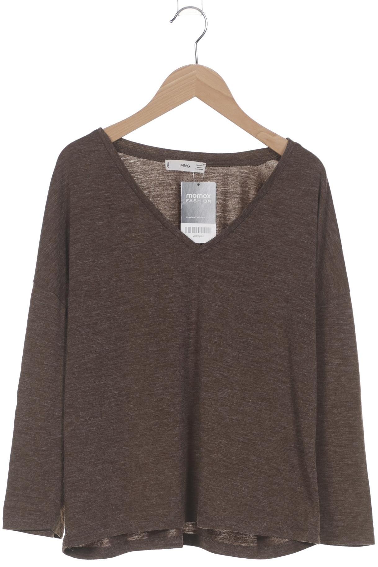 

Mango Damen Langarmshirt, braun, Gr. 38