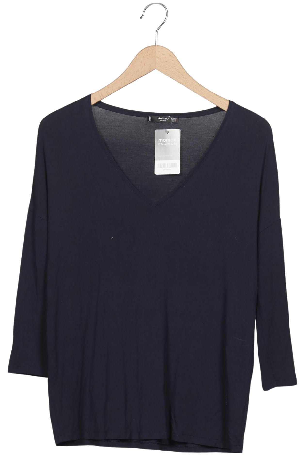 

Mango Damen Langarmshirt, marineblau, Gr. 38