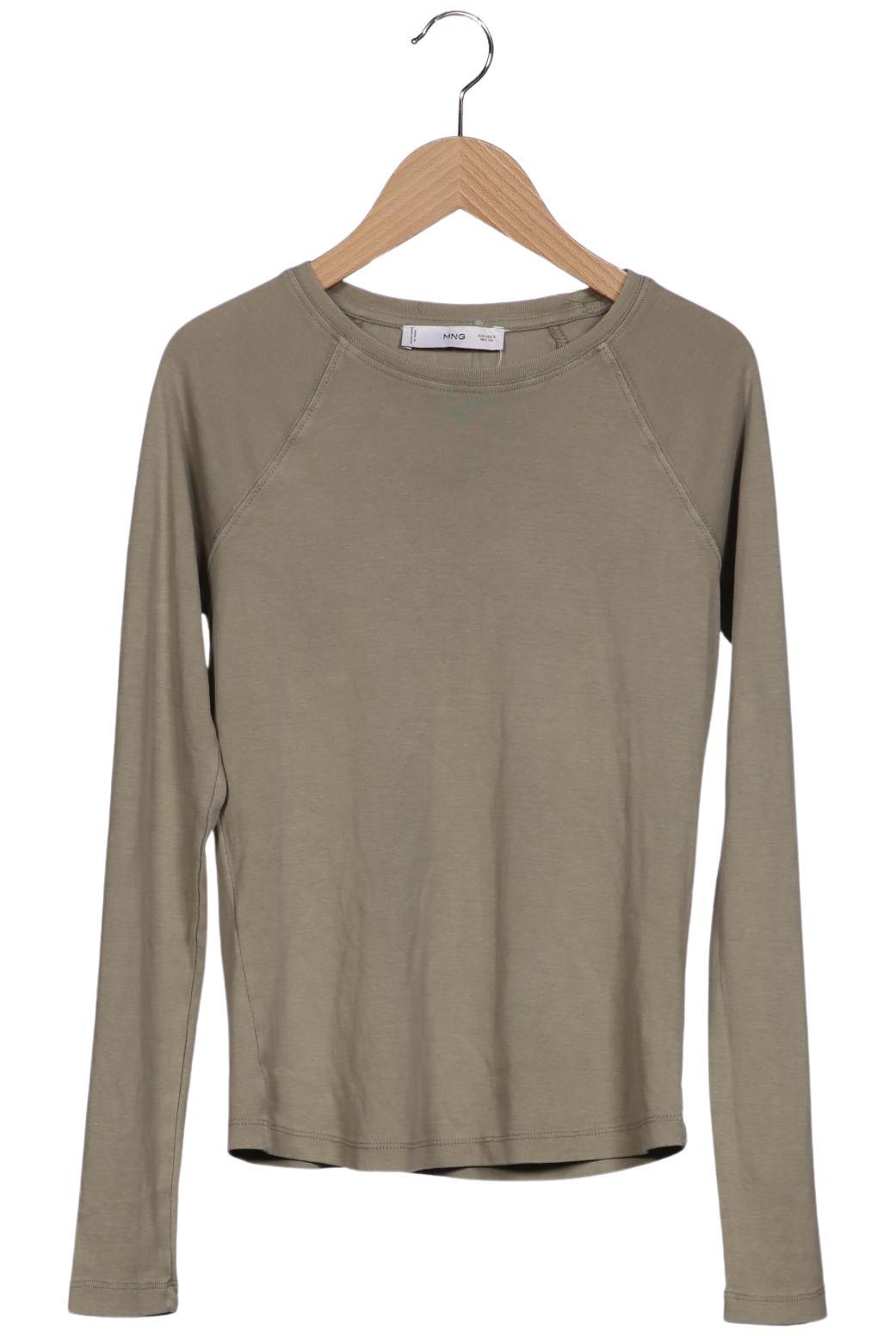 

Mango Damen Langarmshirt, grün, Gr. 36