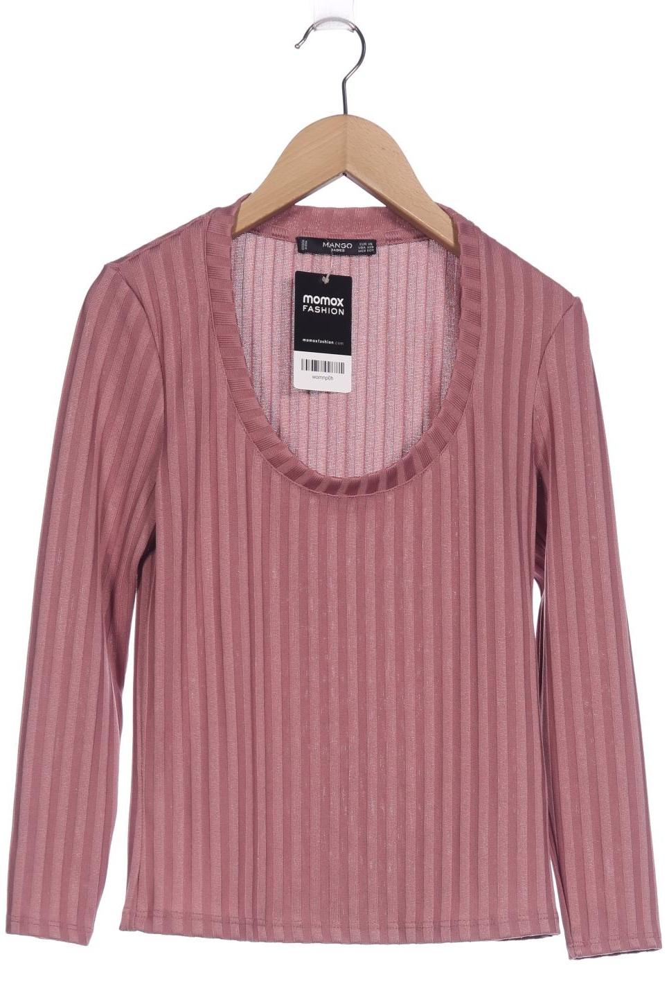 

Mango Damen Langarmshirt, pink, Gr. 34