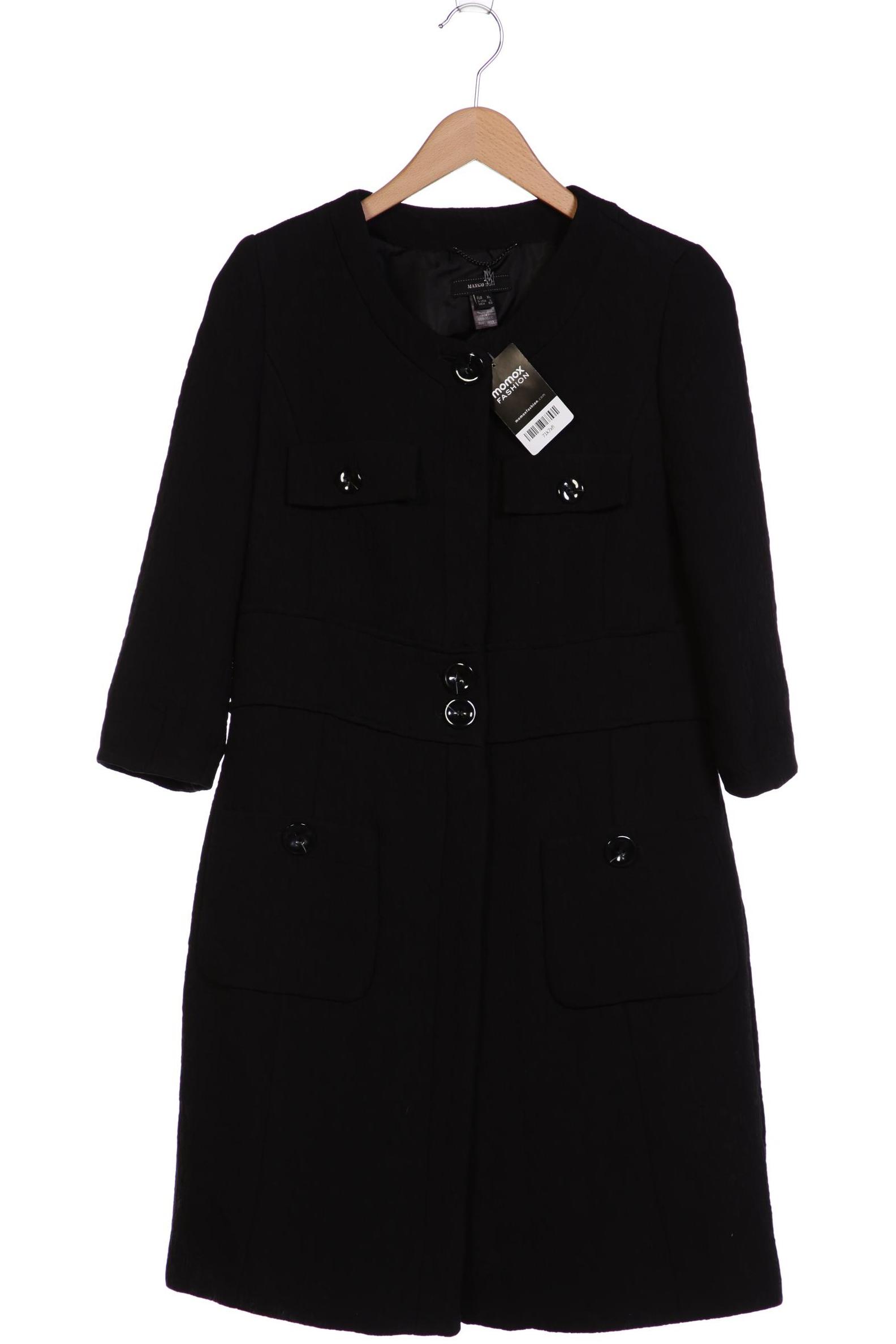 

MANGO Damen Mantel, schwarz