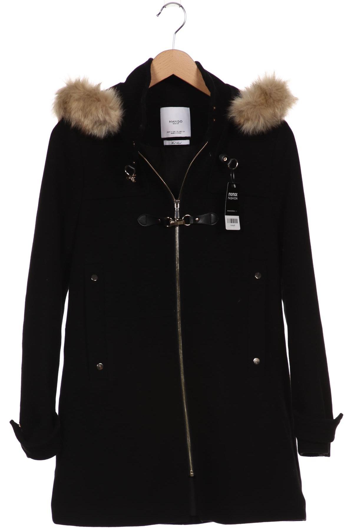 

MANGO Damen Mantel, schwarz