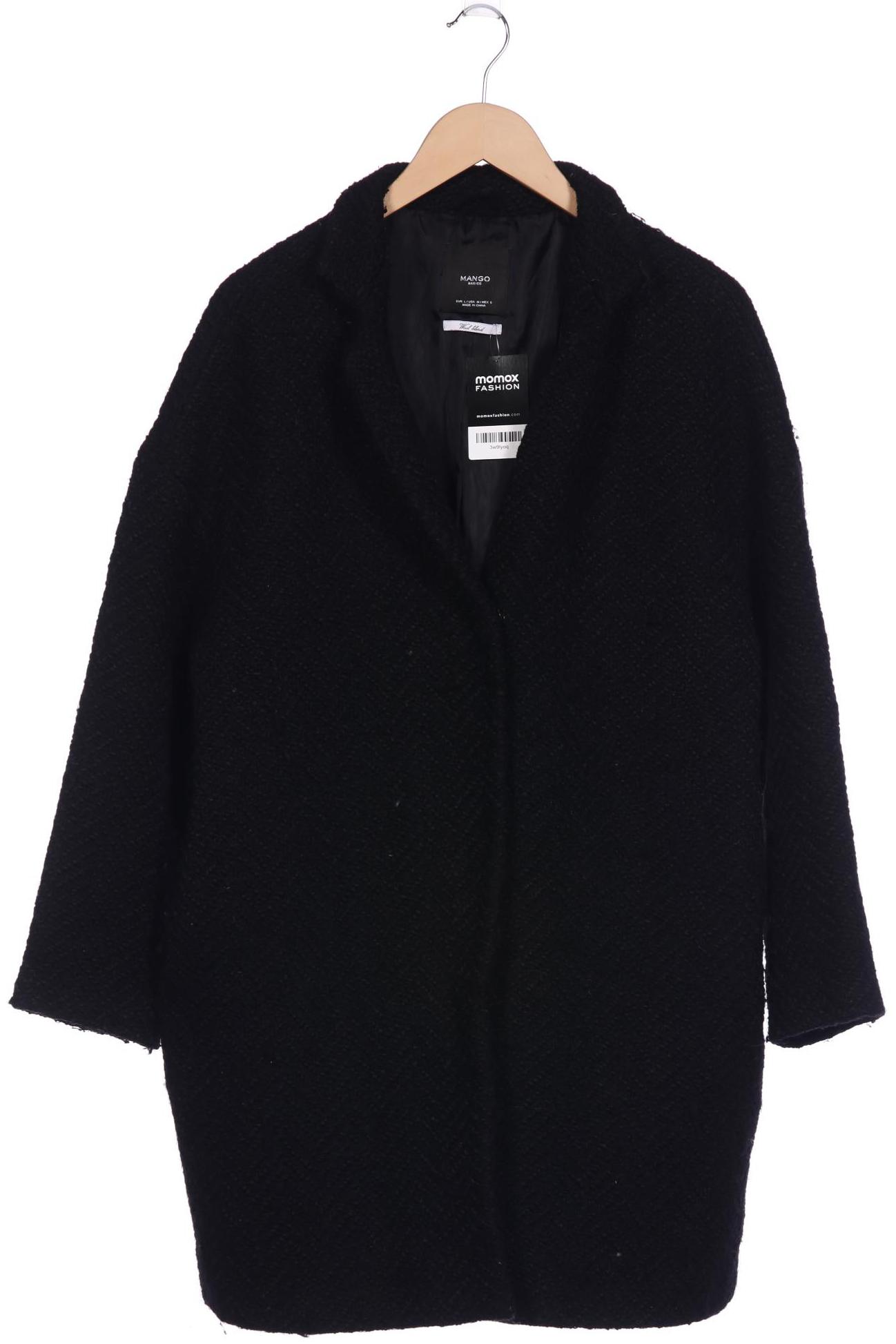 

MANGO Damen Mantel, schwarz