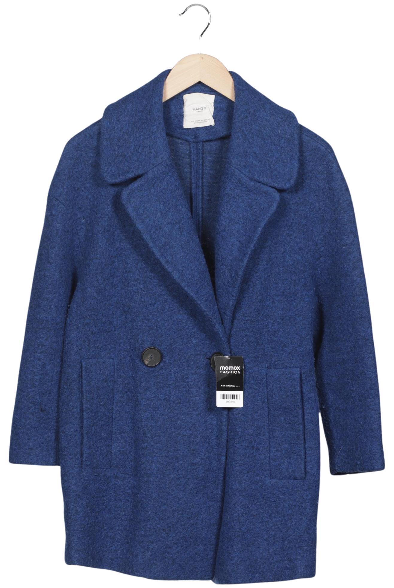 

Mango Damen Mantel, blau, Gr. 36
