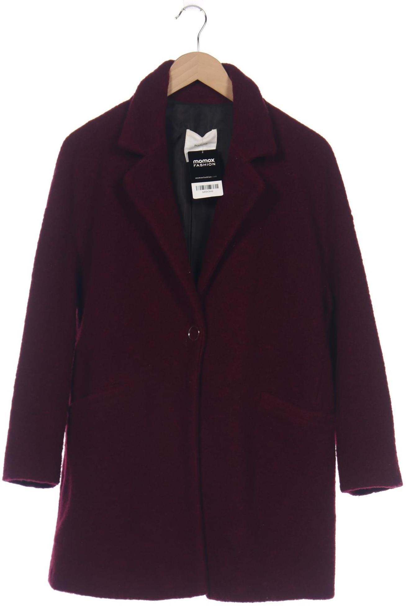 

Mango Damen Mantel, bordeaux, Gr. 36