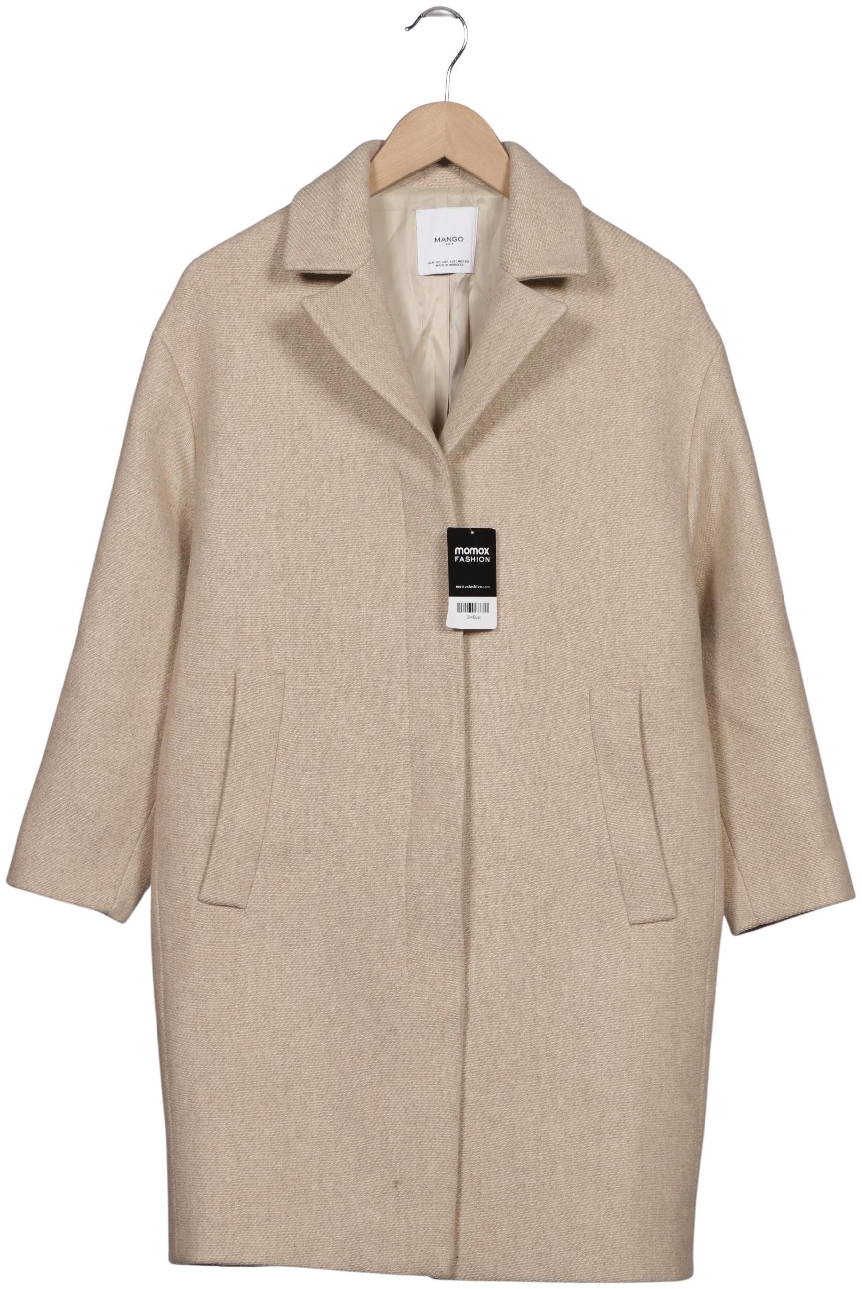 

Mango Damen Mantel, beige, Gr. 34