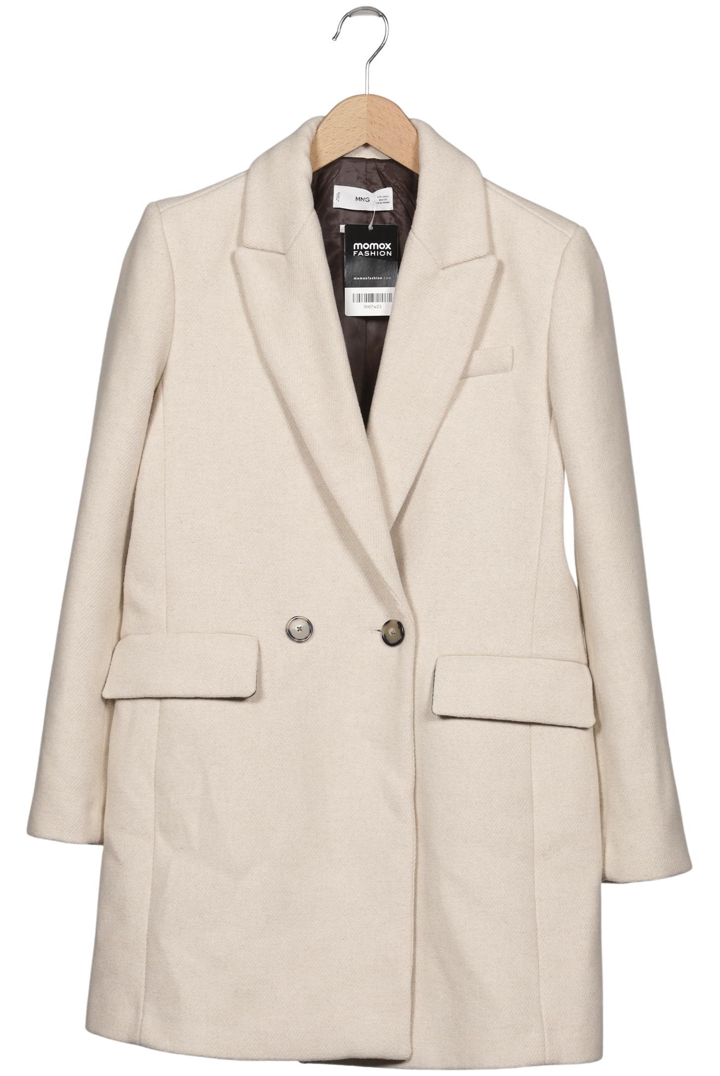 

Mango Damen Mantel, cremeweiß, Gr. 36