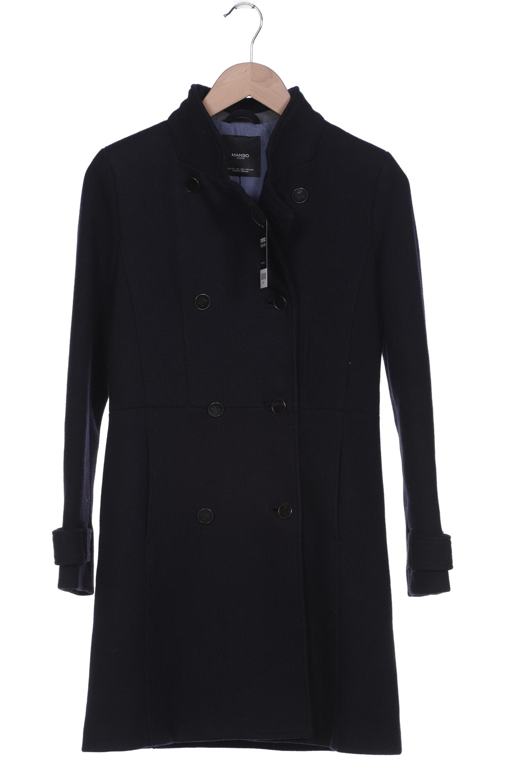 

MANGO Damen Mantel, marineblau