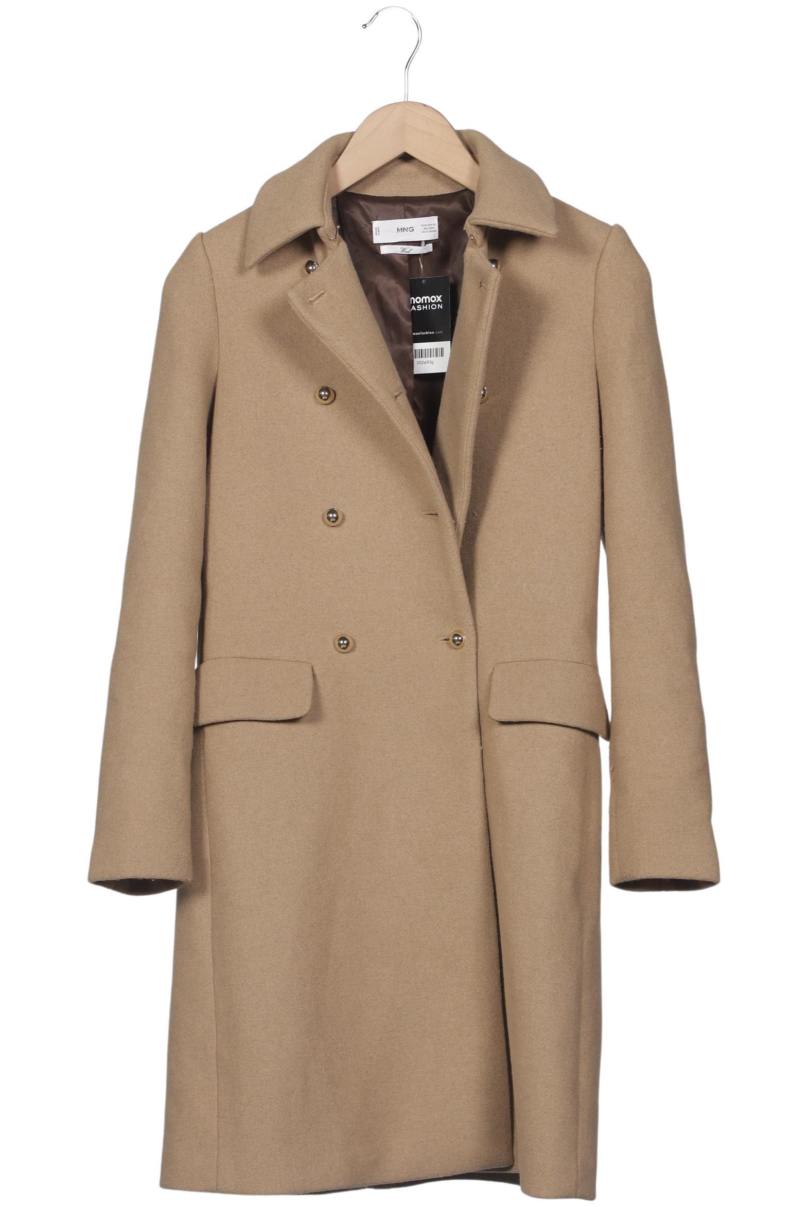 

Mango Damen Mantel, beige, Gr. 34