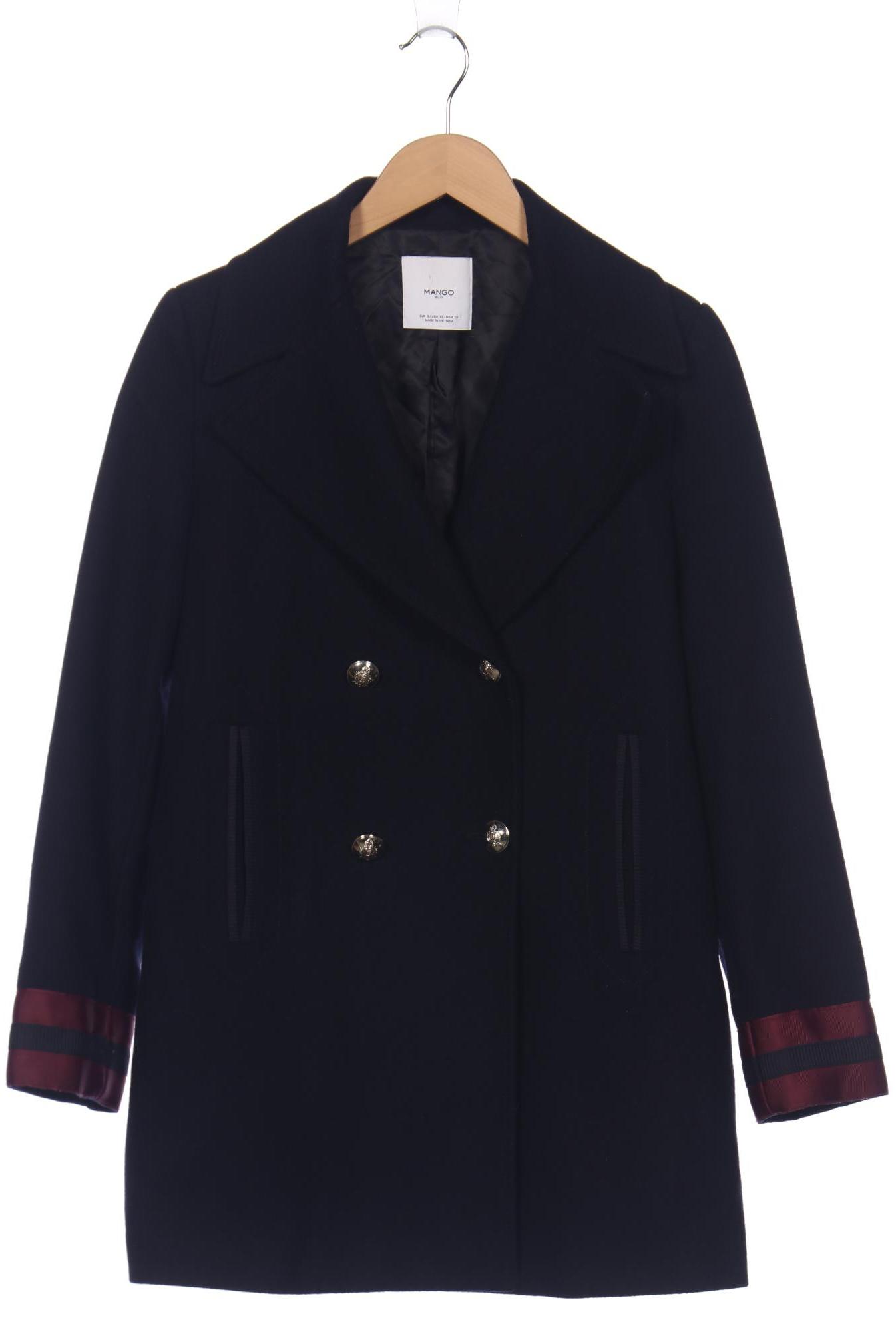 

Mango Damen Mantel, marineblau, Gr. 36