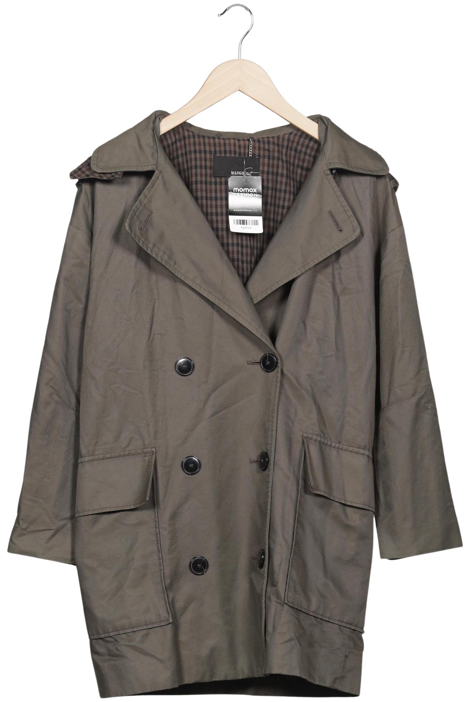 

Mango Damen Mantel, grün, Gr. 38