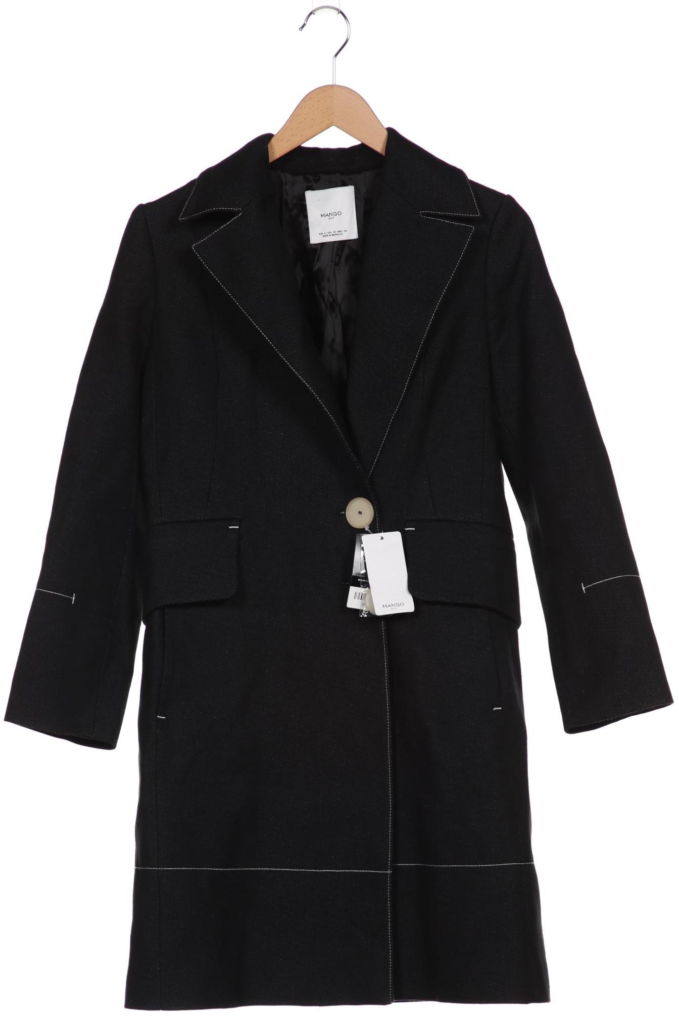 

MANGO Damen Mantel, schwarz