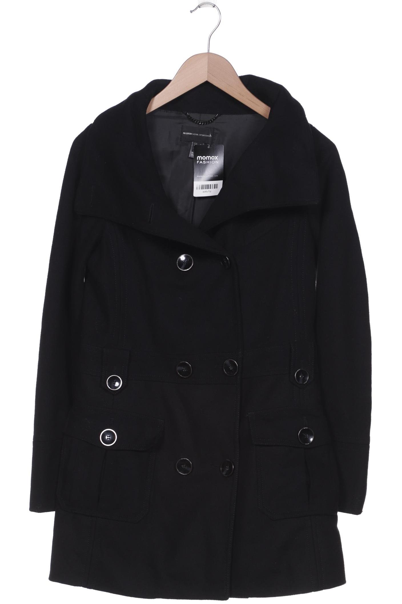 

MANGO Damen Mantel, schwarz