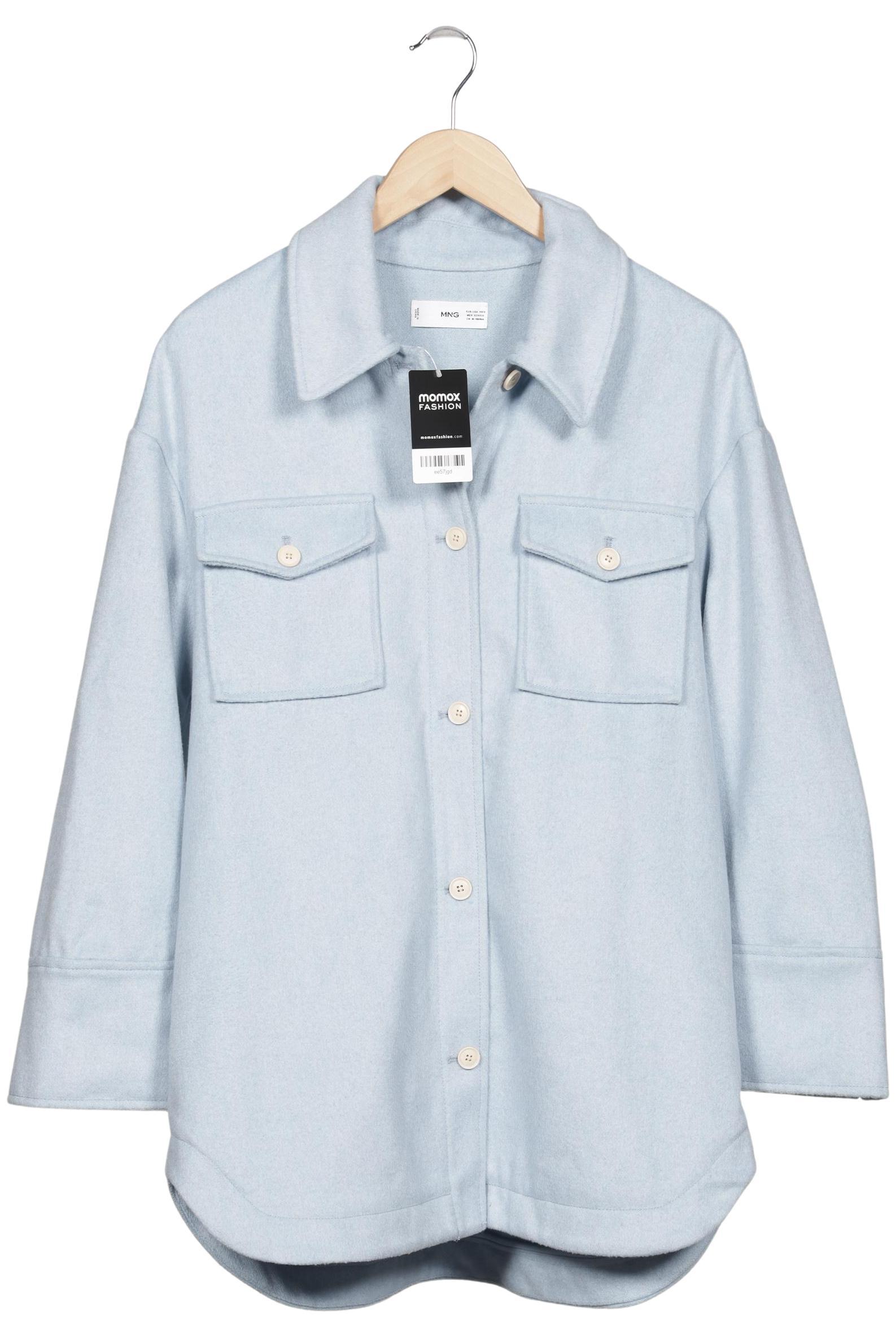 

Mango Damen Mantel, hellblau, Gr. 34