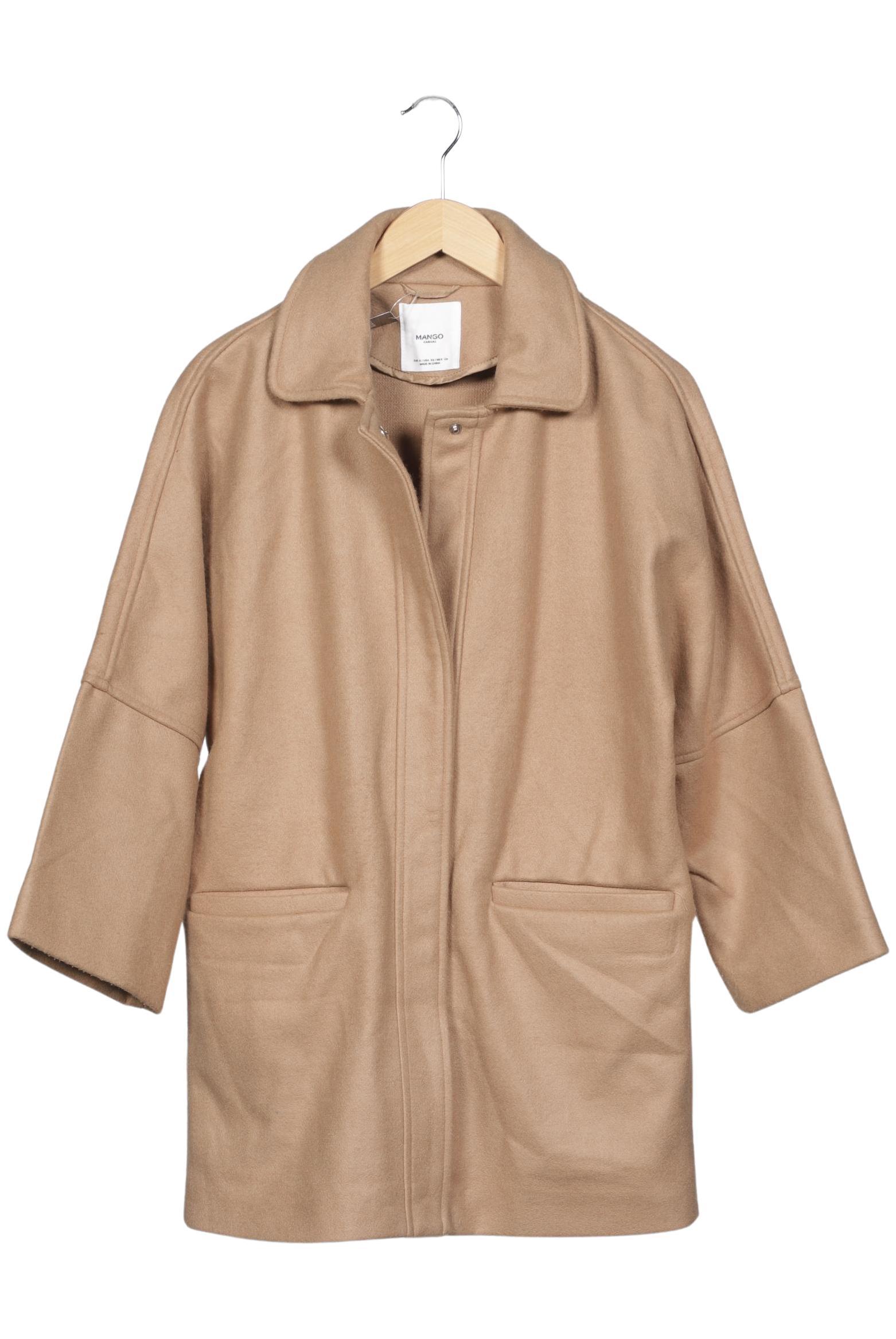 

Mango Damen Mantel, beige, Gr. 36