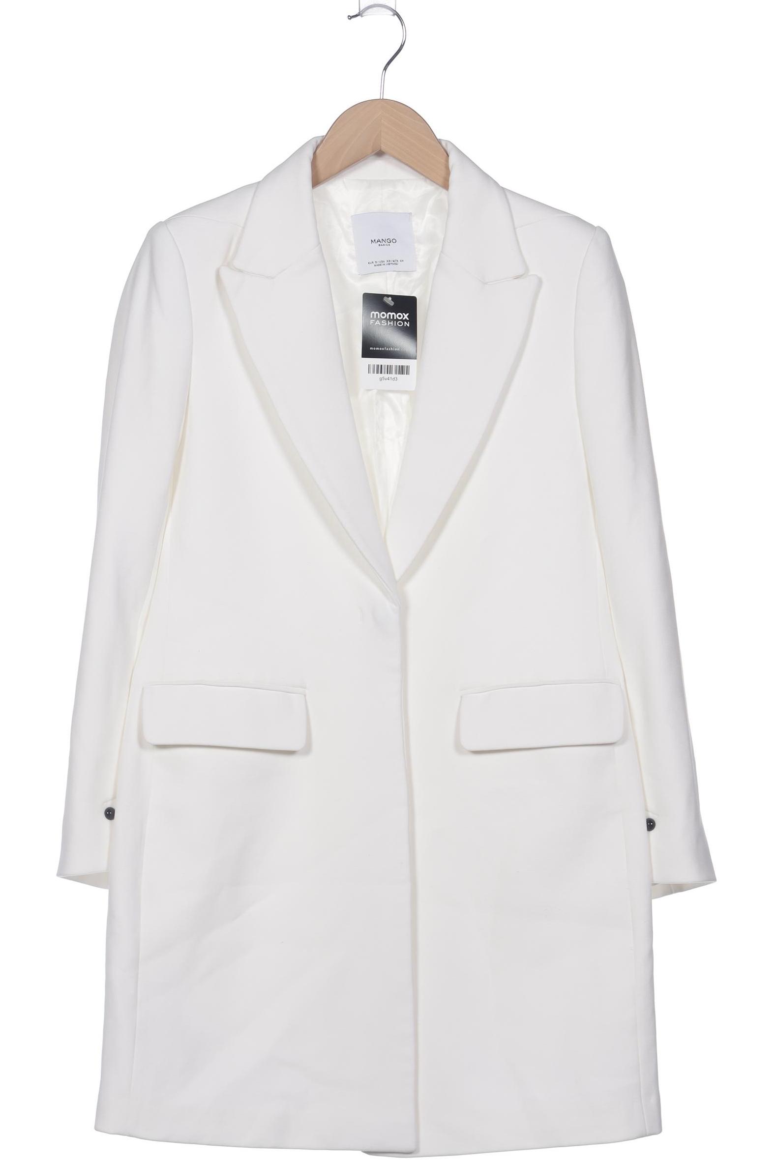 

Mango Damen Mantel, weiß, Gr. 36