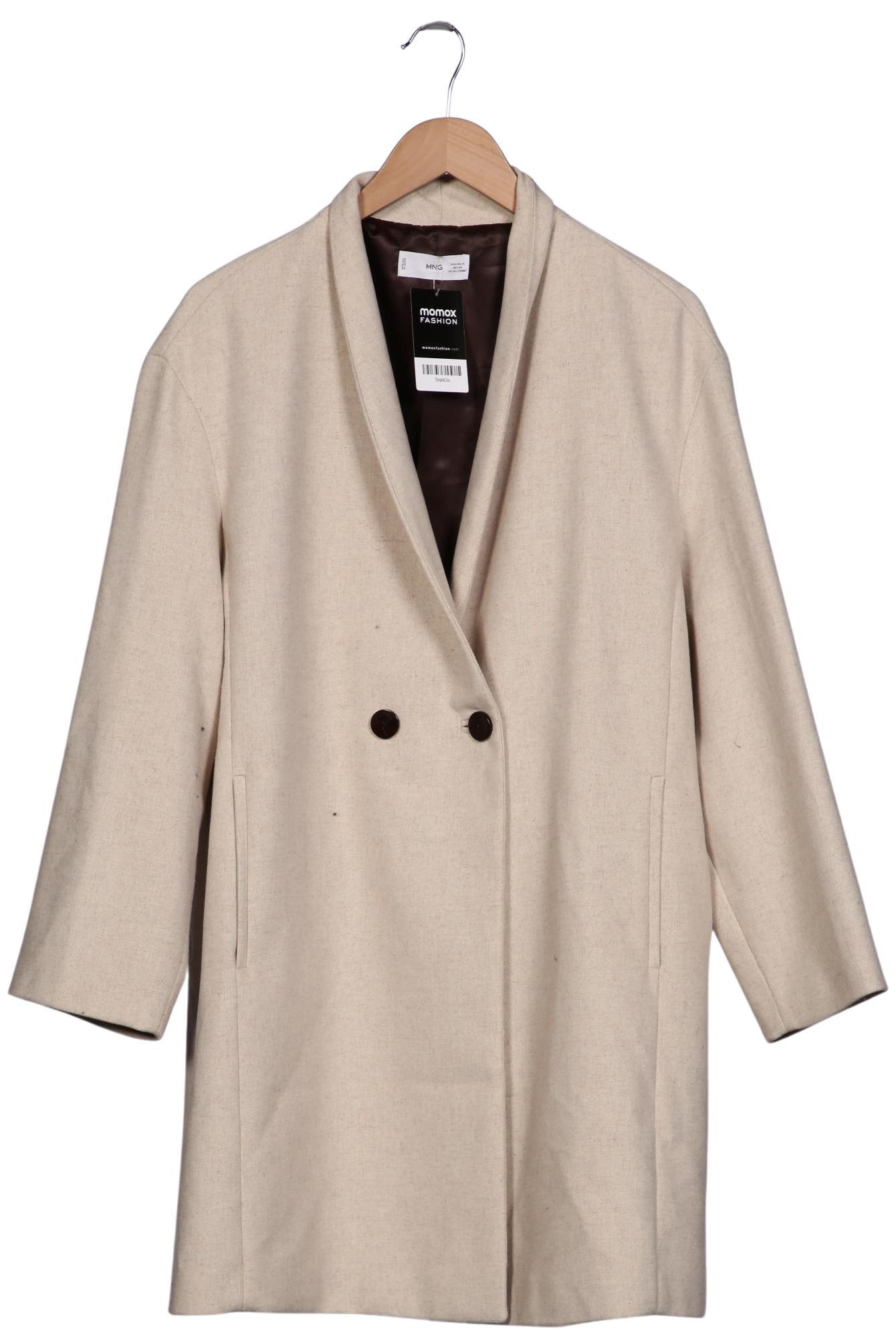 

Mango Damen Mantel, cremeweiß, Gr. 44