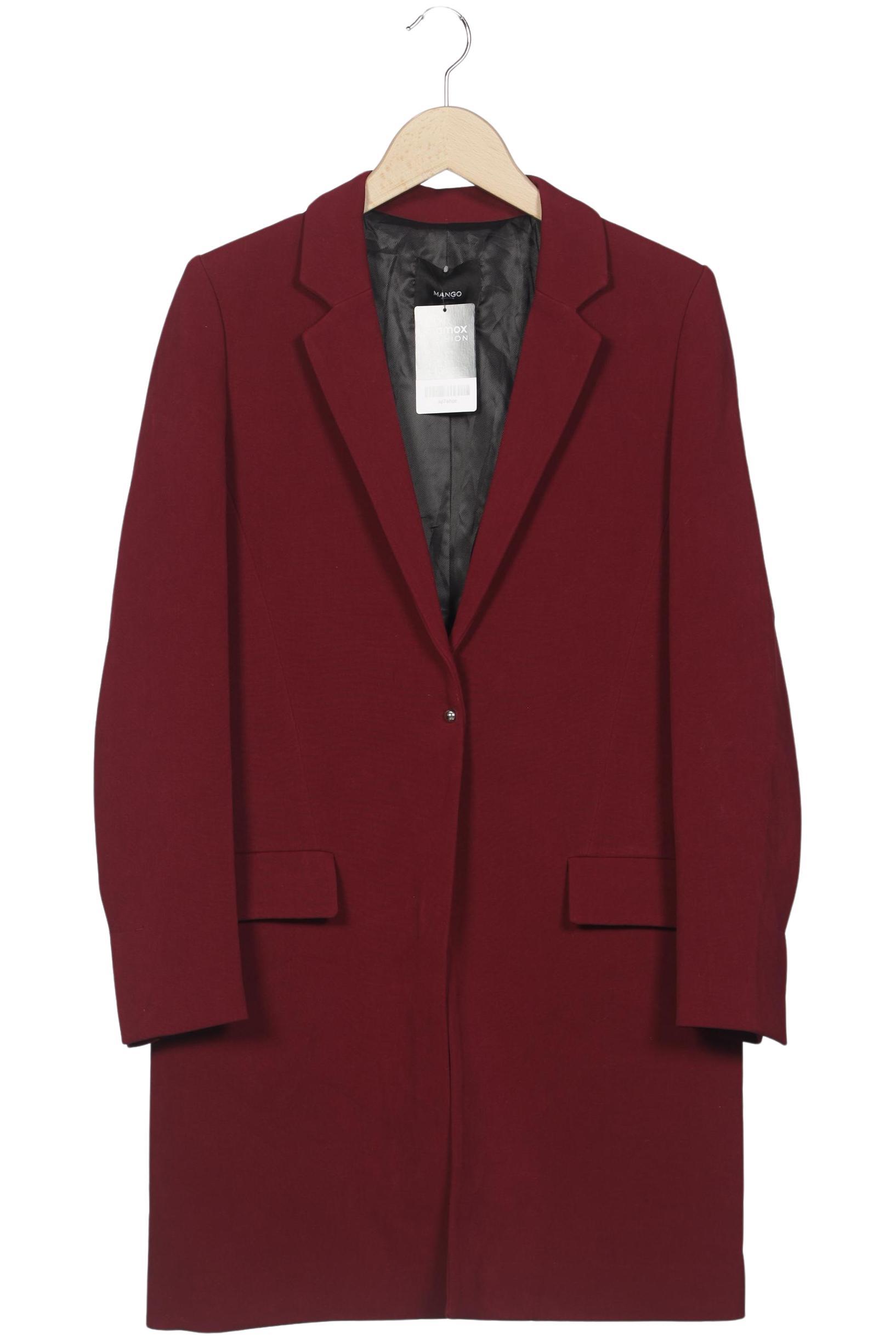

Mango Damen Mantel, bordeaux, Gr. 36
