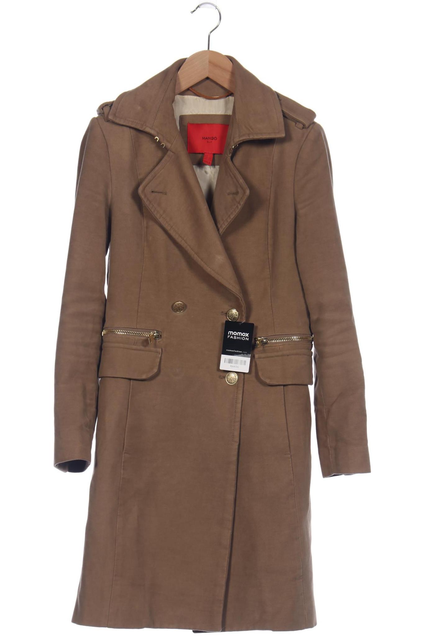 

Mango Damen Mantel, beige, Gr. 34