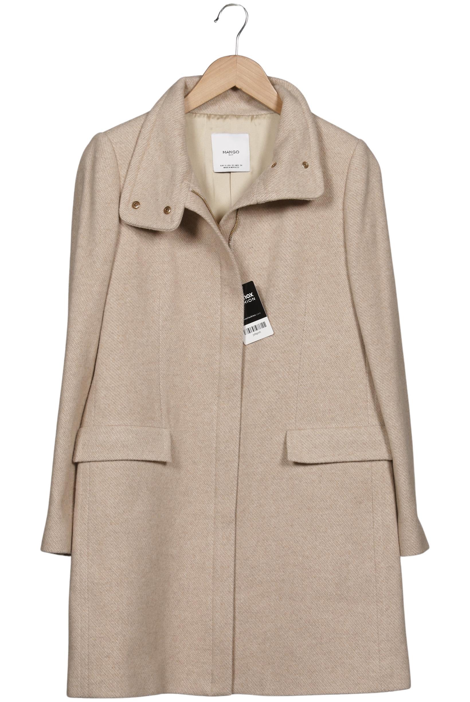 

Mango Damen Mantel, beige, Gr. 36