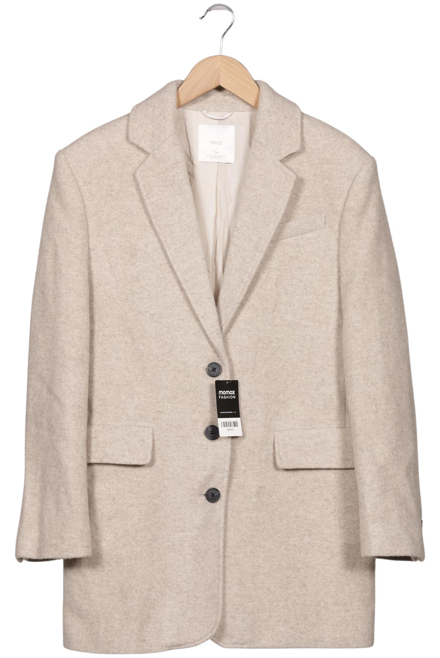 

Mango Damen Mantel, cremeweiß, Gr. 34