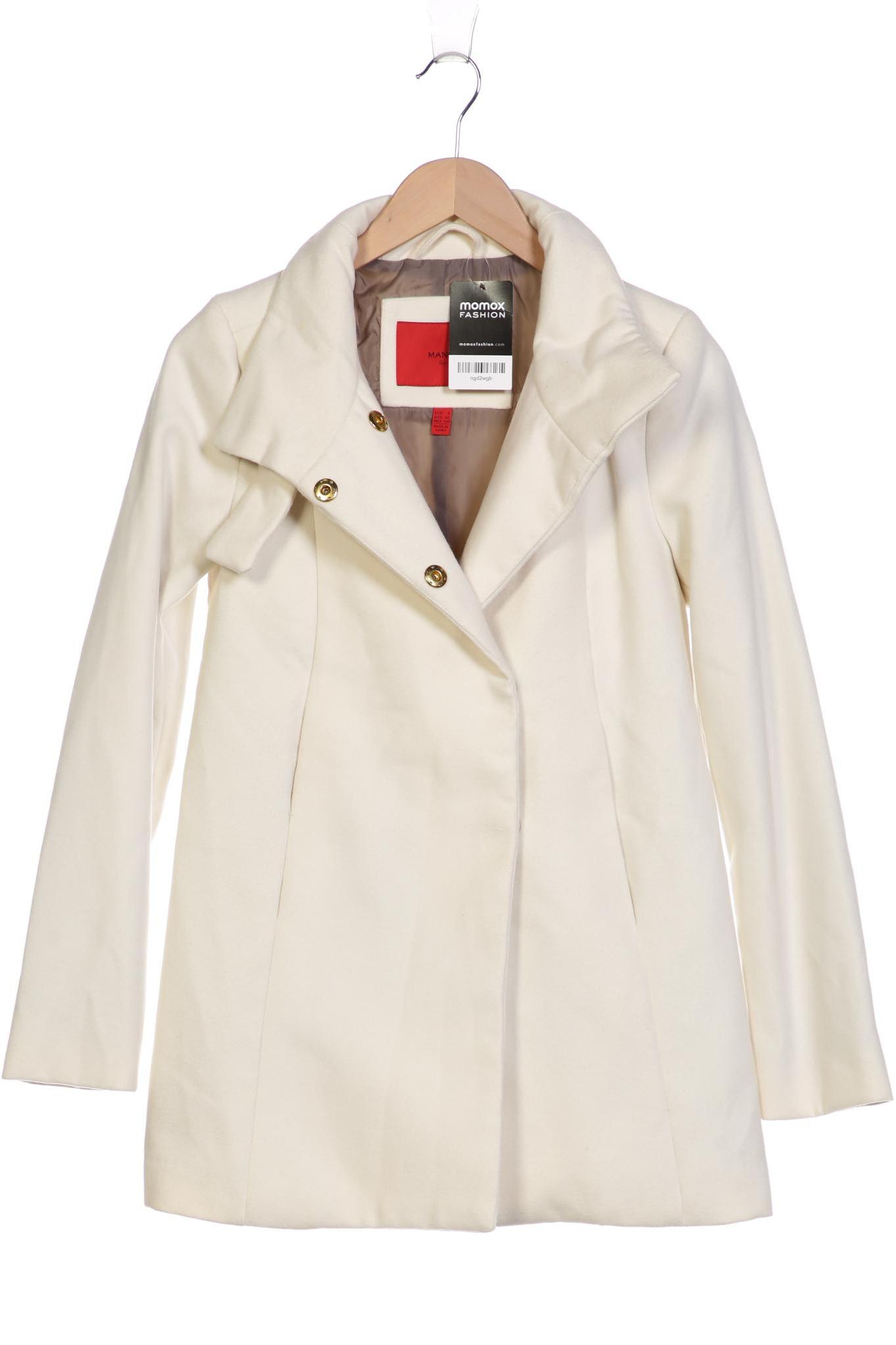 

Mango Damen Mantel, weiß, Gr. 36