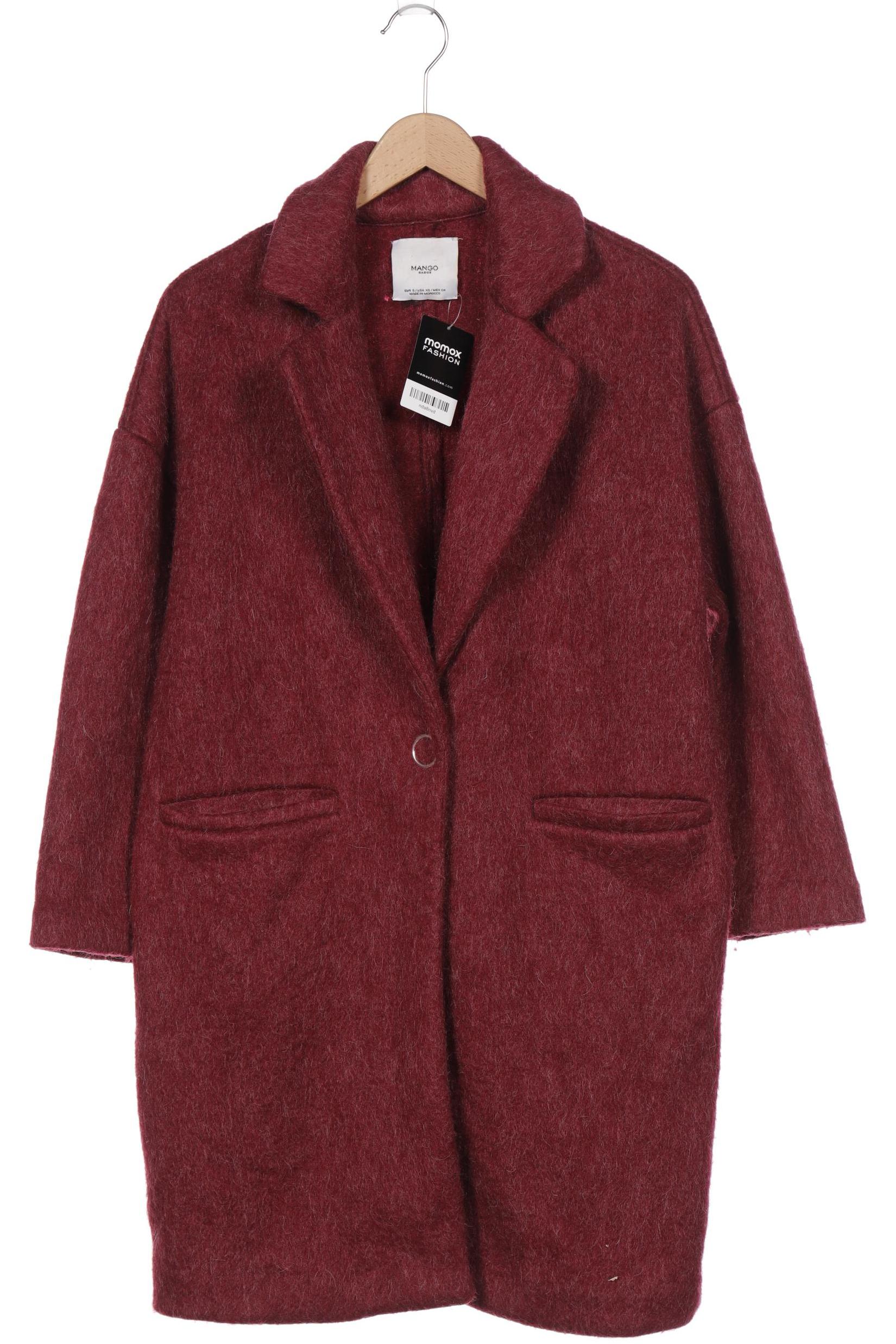 

Mango Damen Mantel, bordeaux, Gr. 36