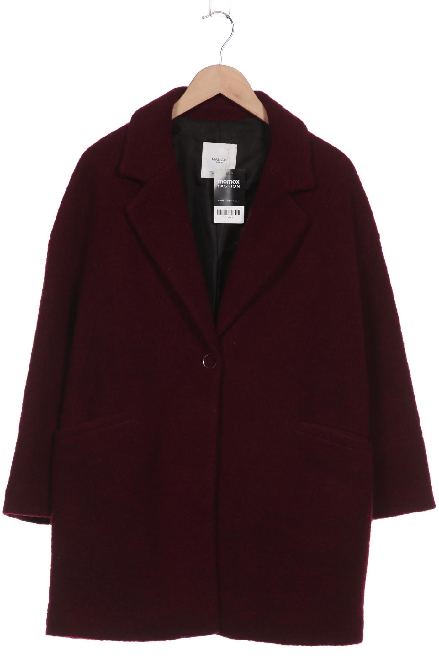 

Mango Damen Mantel, bordeaux, Gr. 38