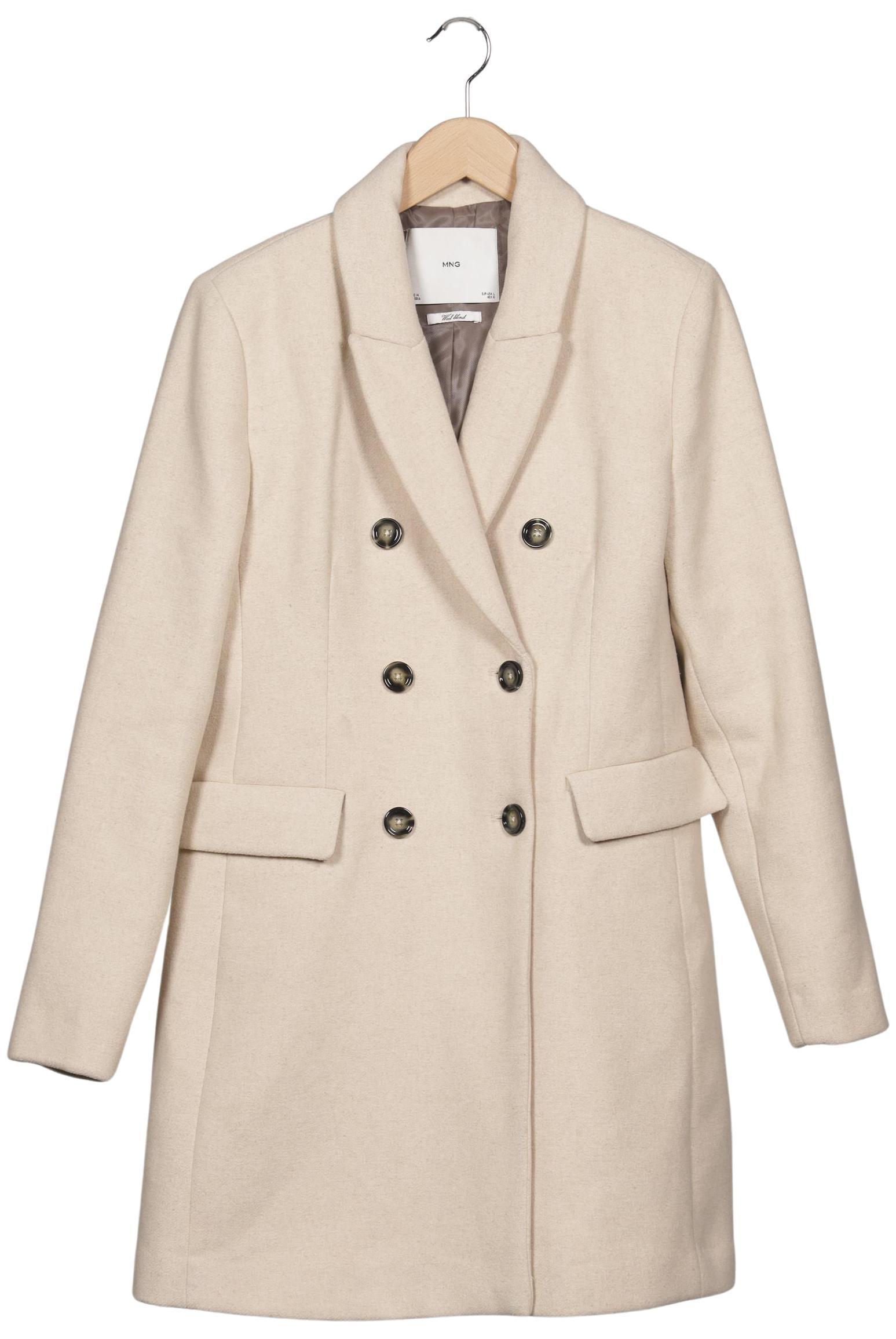 

Mango Damen Mantel, beige, Gr. 42