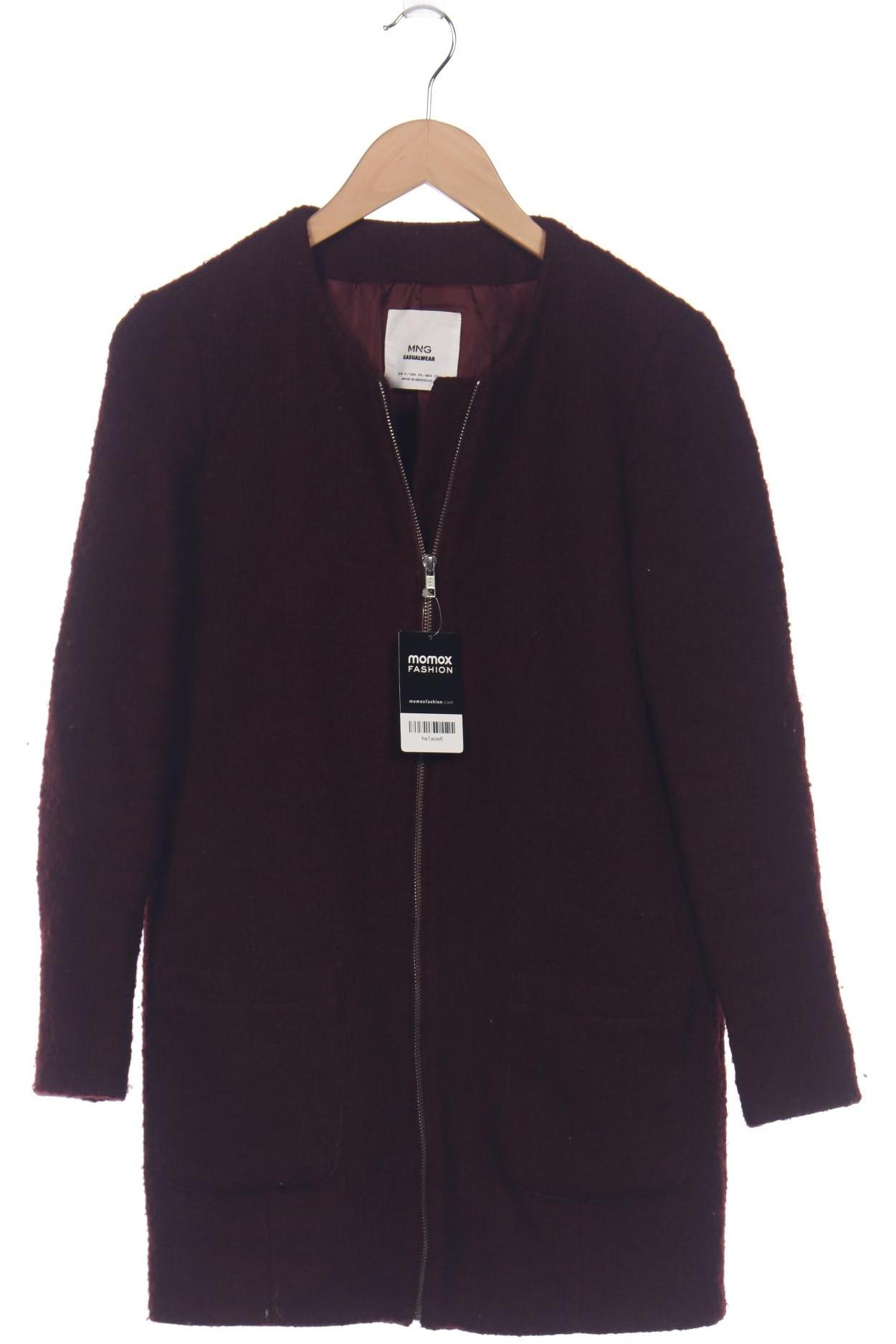 

Mango Damen Mantel, bordeaux, Gr. 36