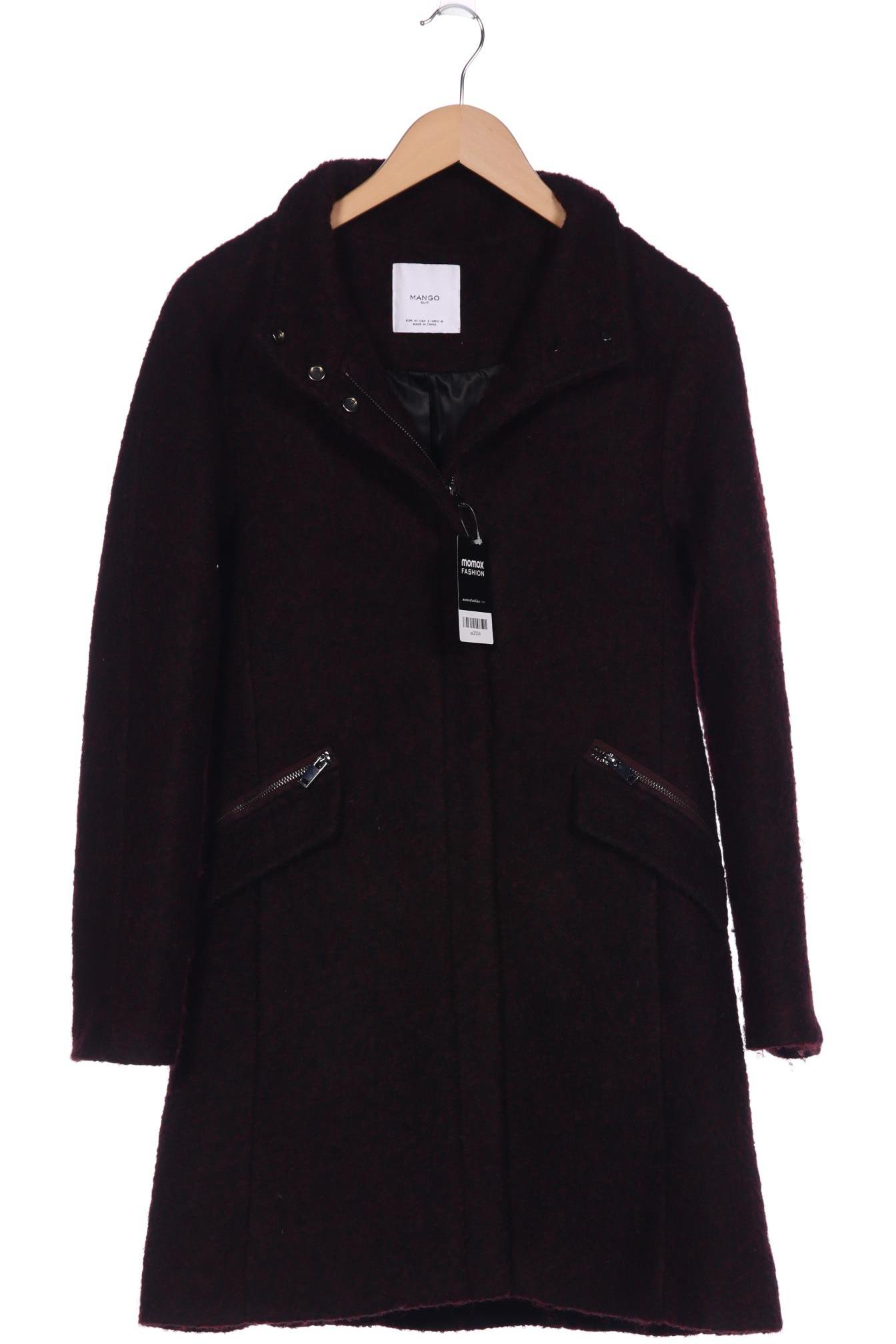 

Mango Damen Mantel, bordeaux, Gr. 38