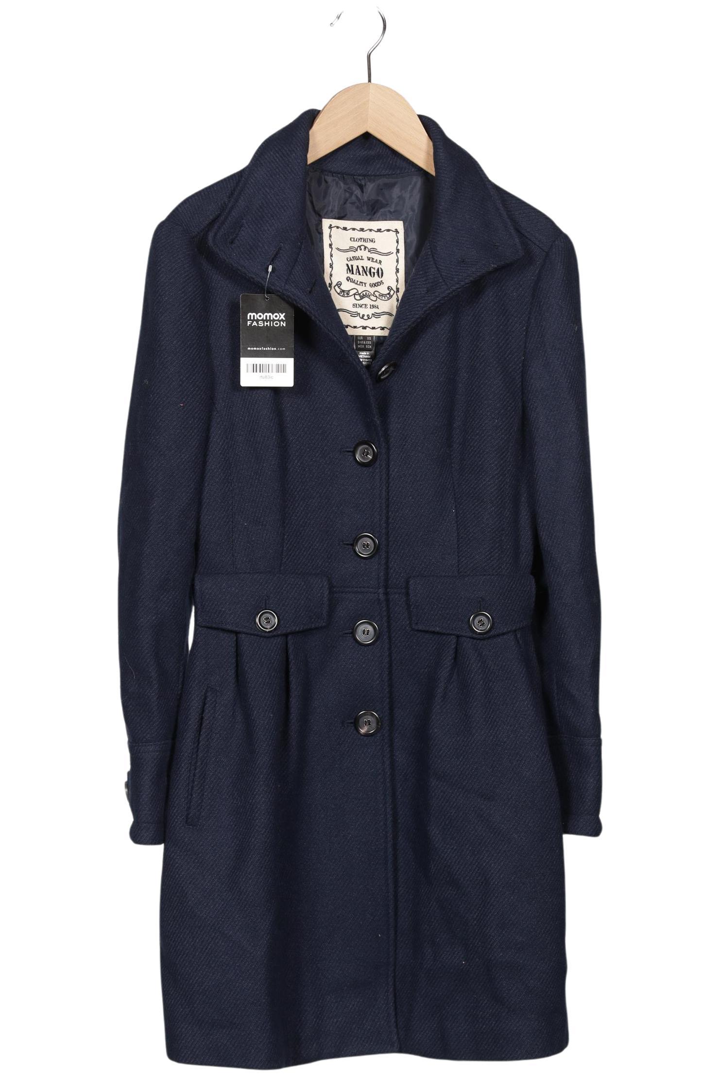 

Mango Damen Mantel, marineblau, Gr. 34