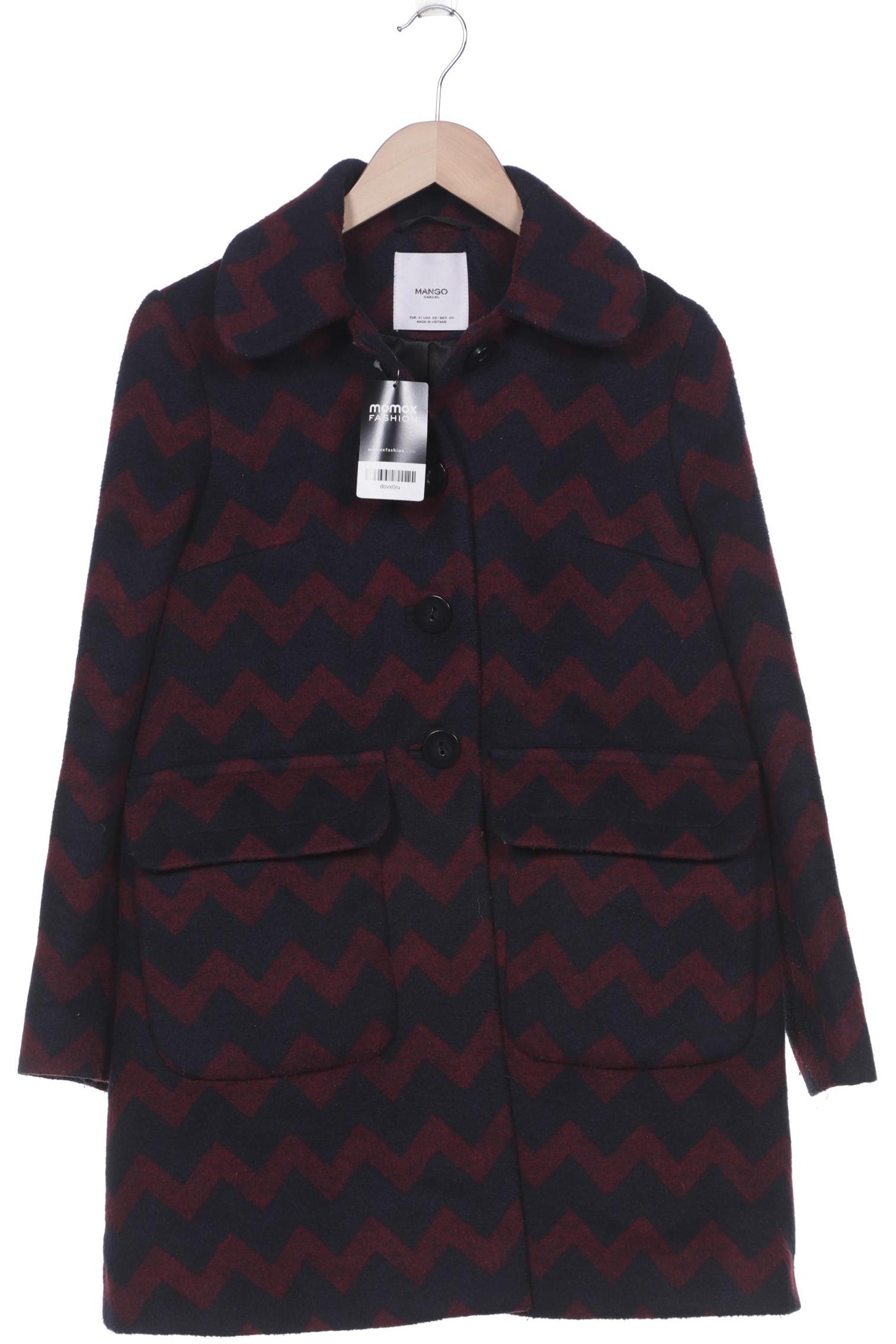 

Mango Damen Mantel, bordeaux, Gr. 36