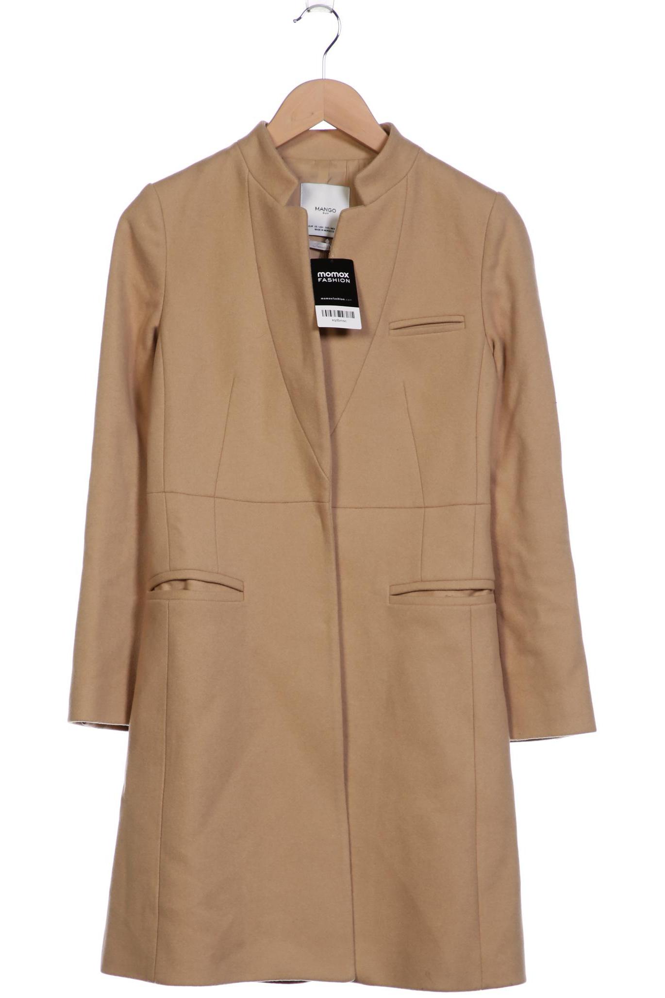 

Mango Damen Mantel, beige, Gr. 34