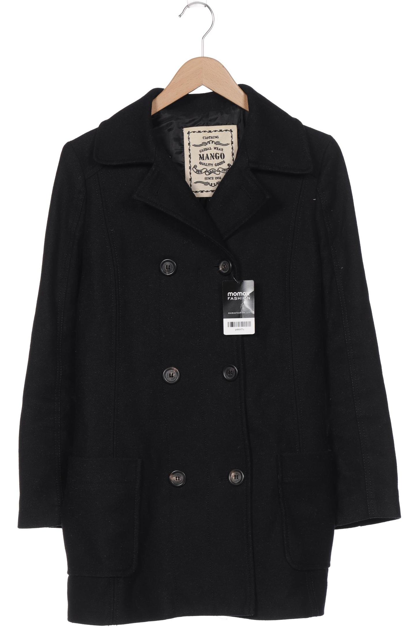 

MANGO Damen Mantel, schwarz