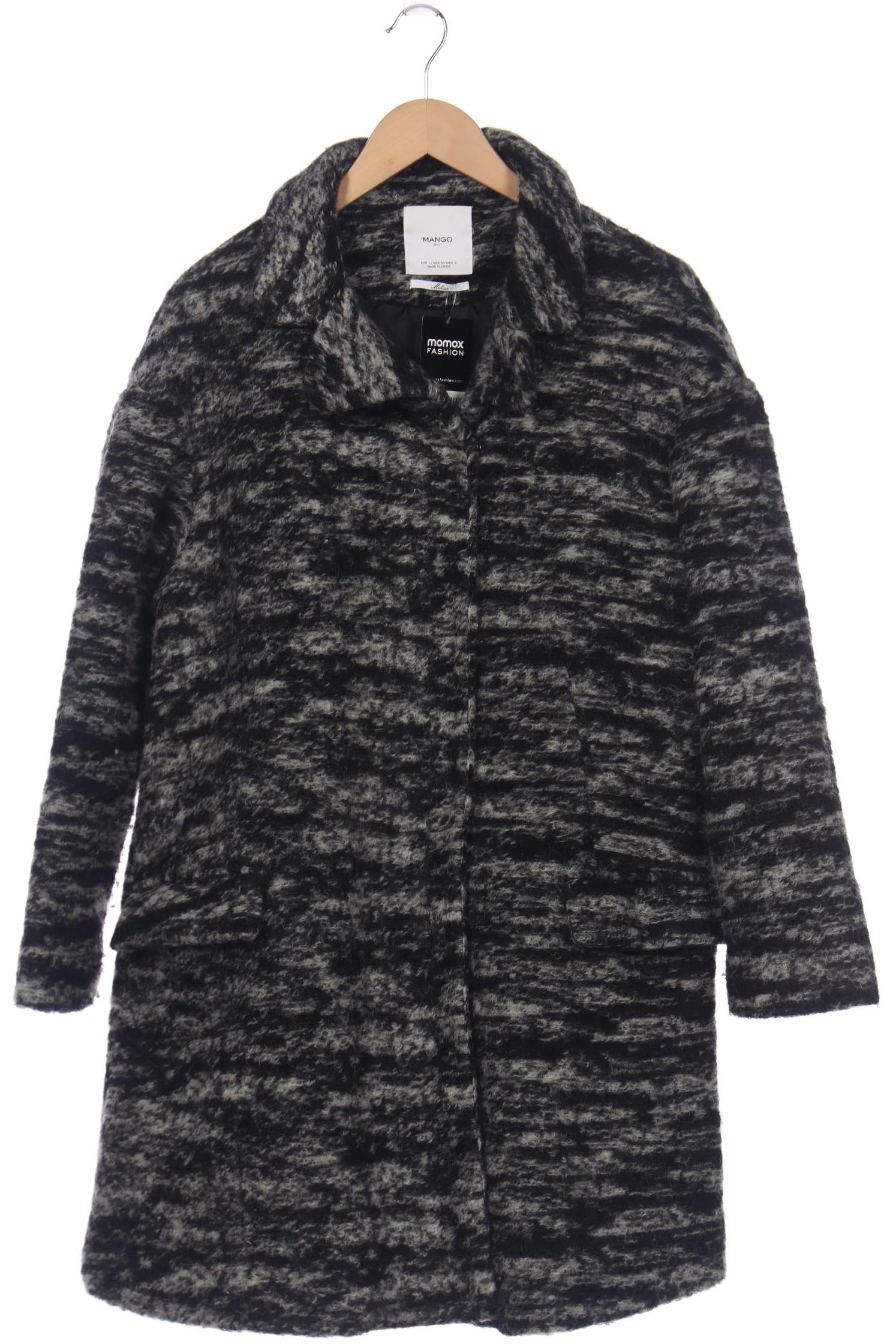 

MANGO Damen Mantel, schwarz