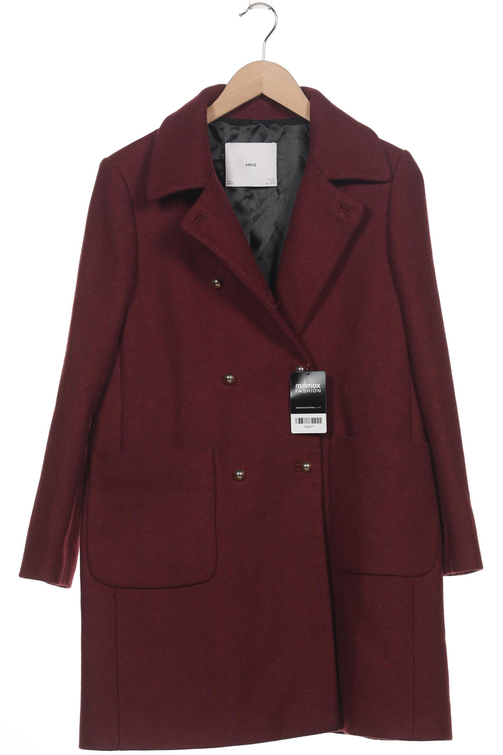 

Mango Damen Mantel, bordeaux, Gr. 36