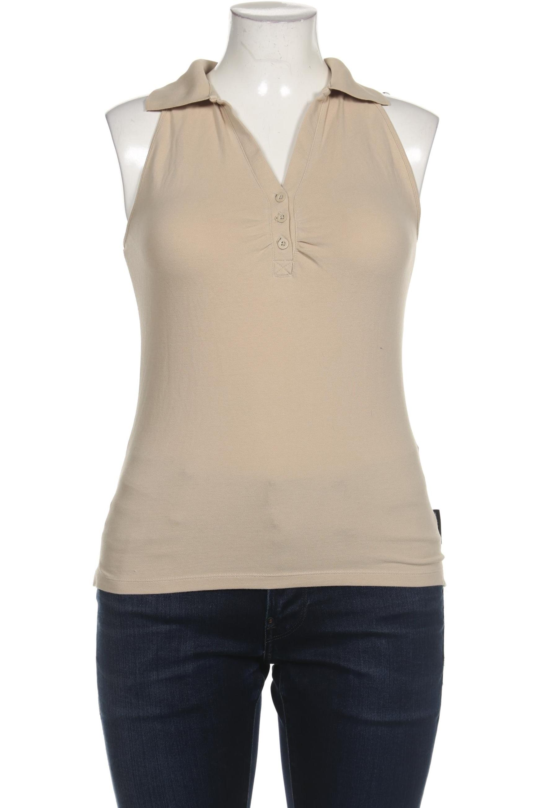 

Mango Damen Poloshirt, beige, Gr. 44