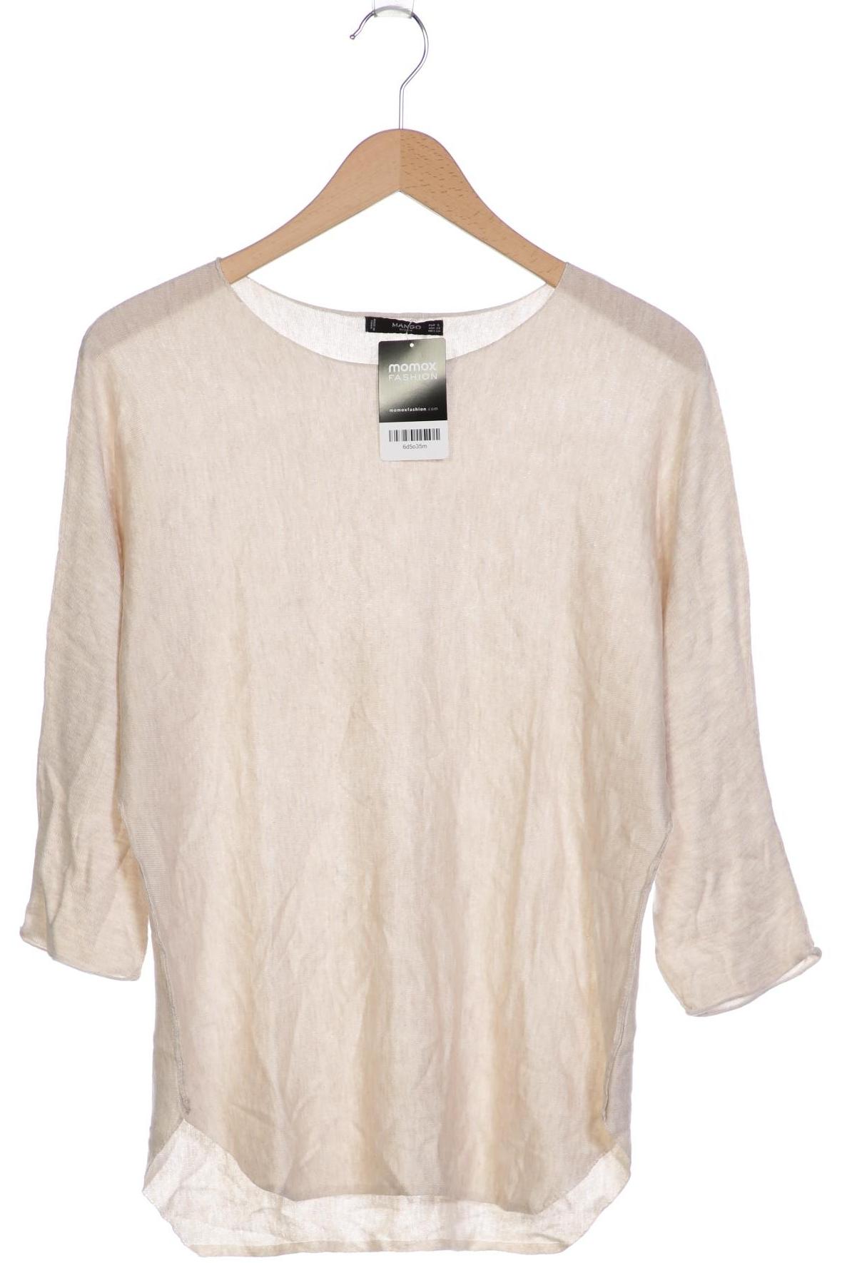 

Mango Damen Pullover, beige, Gr. 36