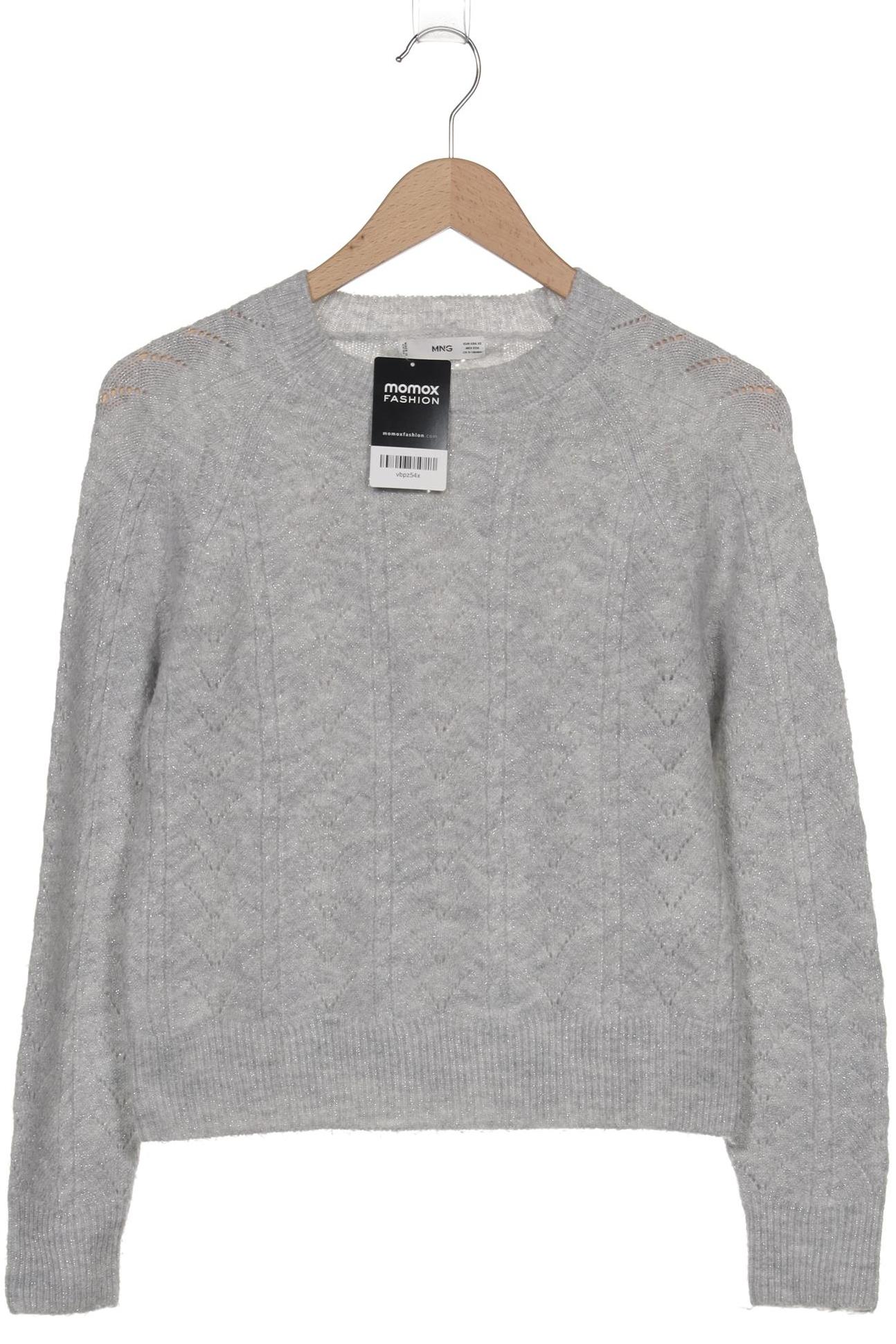 

Mango Damen Pullover, silber, Gr. 34