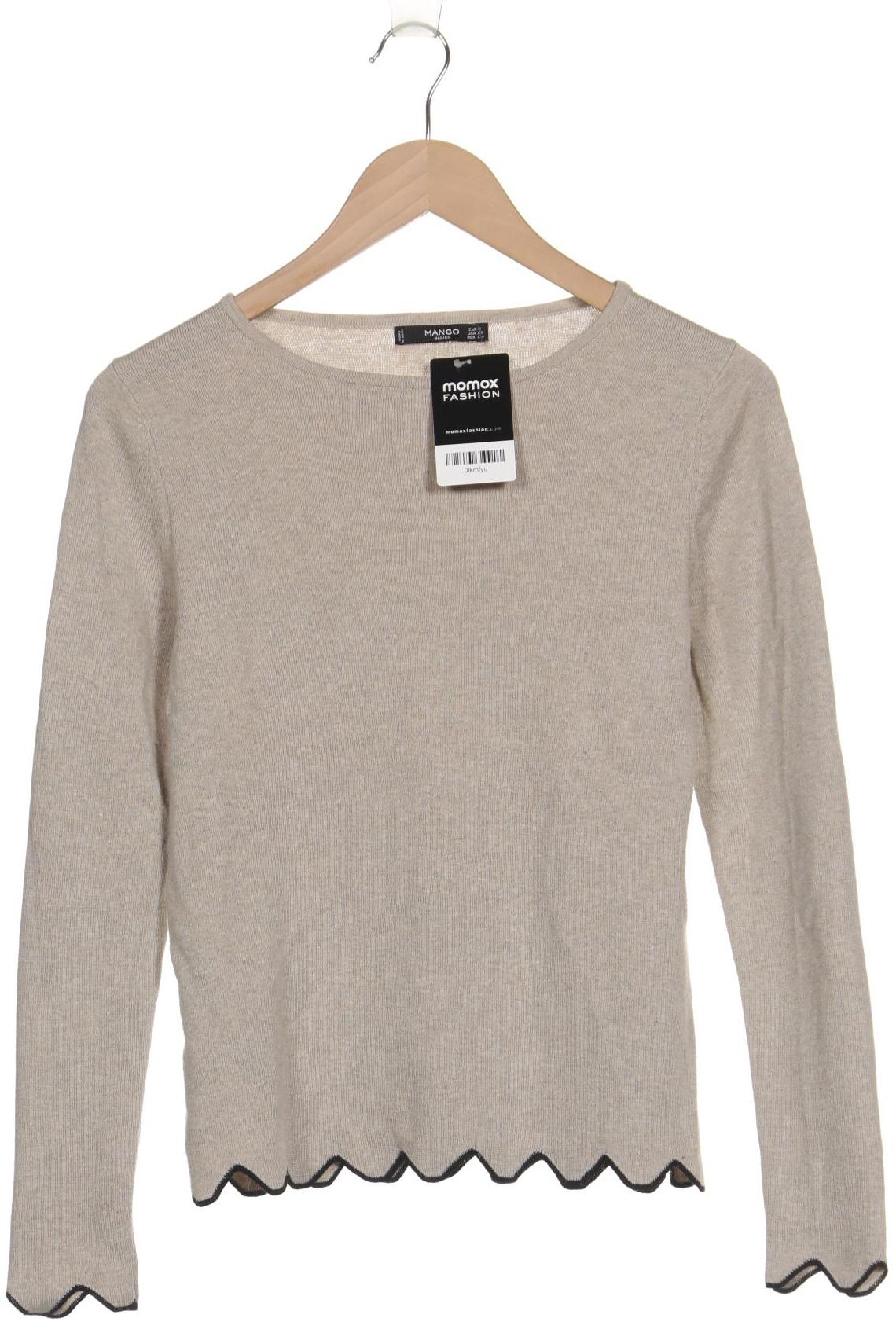 

Mango Damen Pullover, beige, Gr. 36