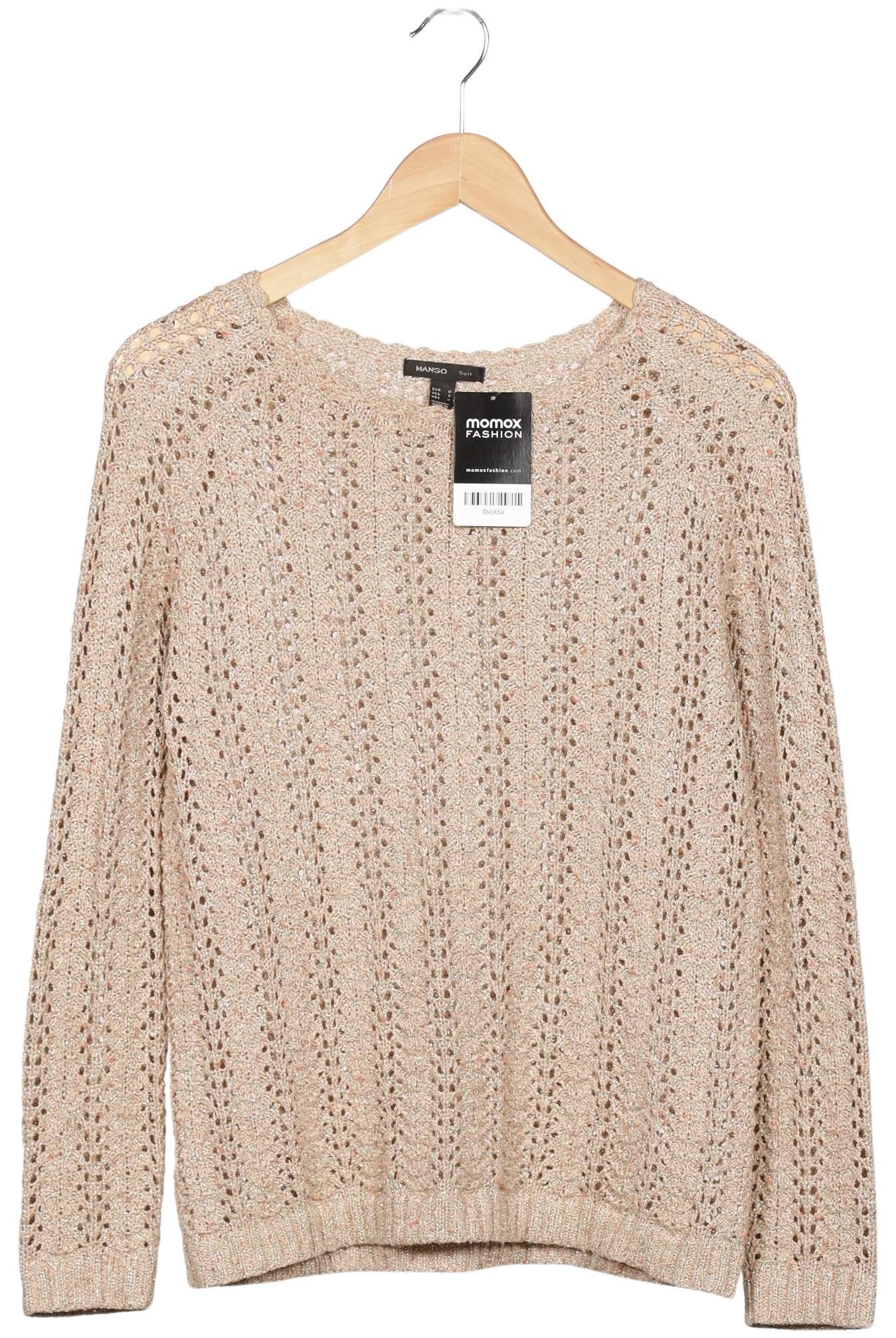 

Mango Damen Pullover, beige, Gr. 38
