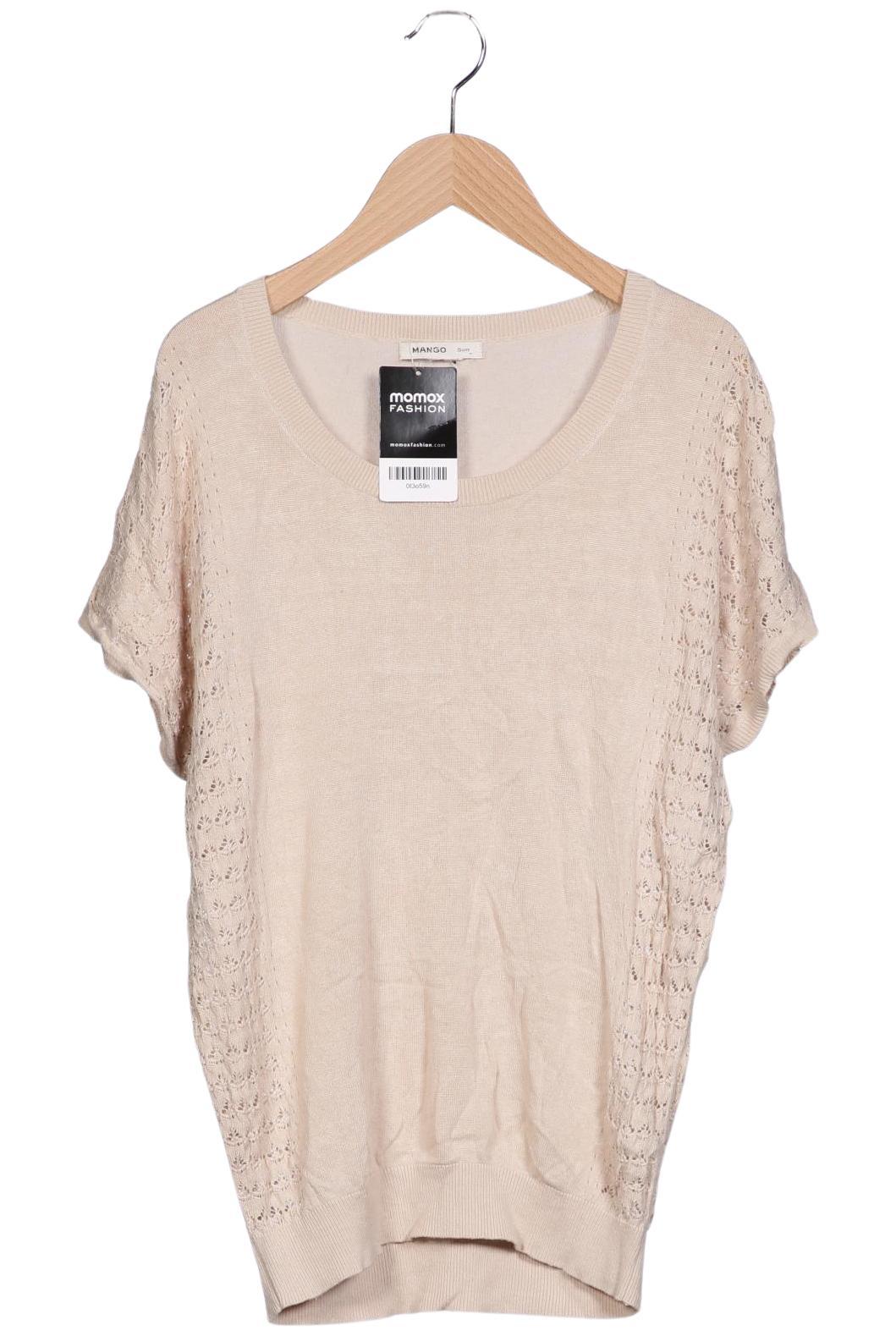 

Mango Damen Pullover, beige, Gr. 36