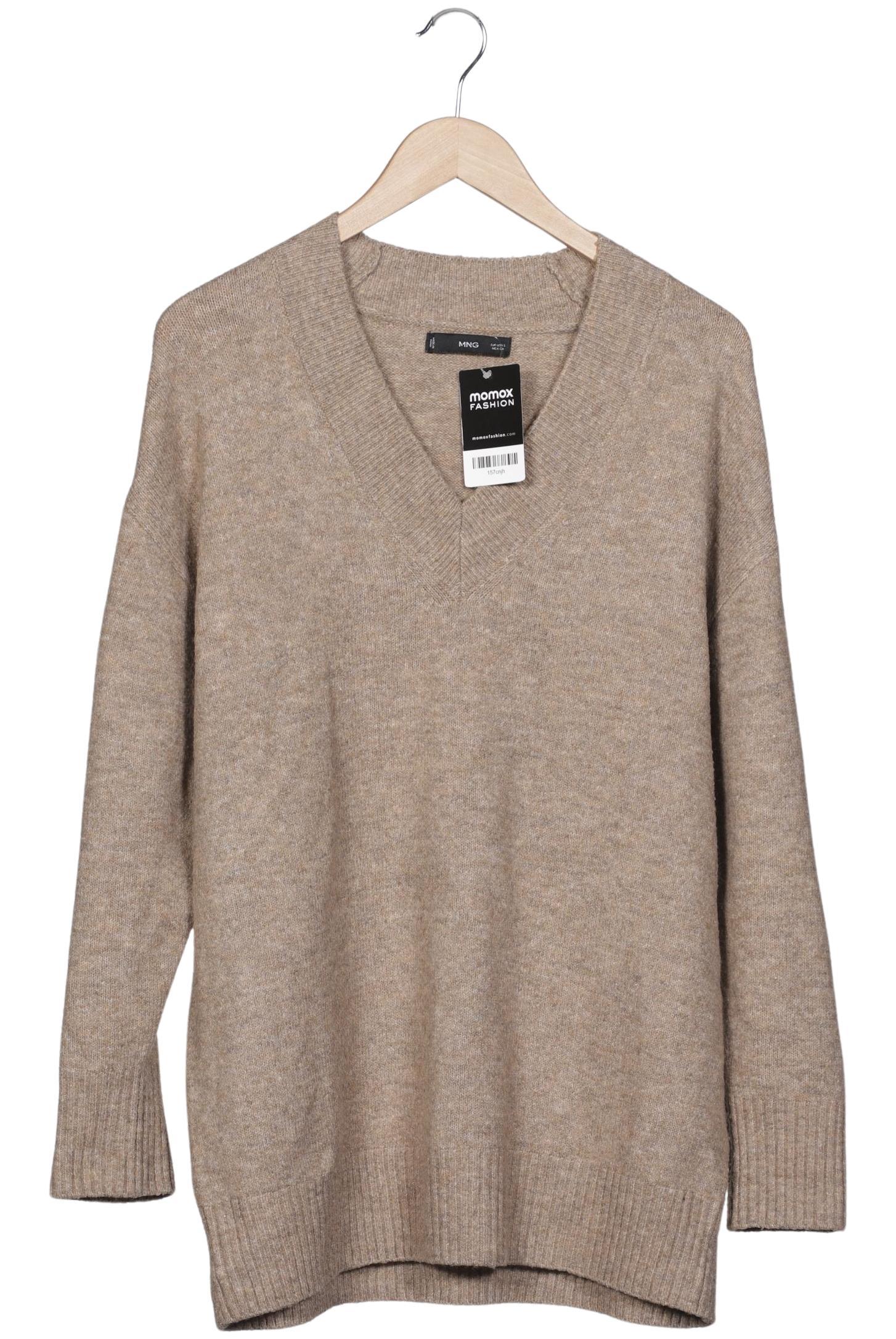 

Mango Damen Pullover, beige, Gr. 36