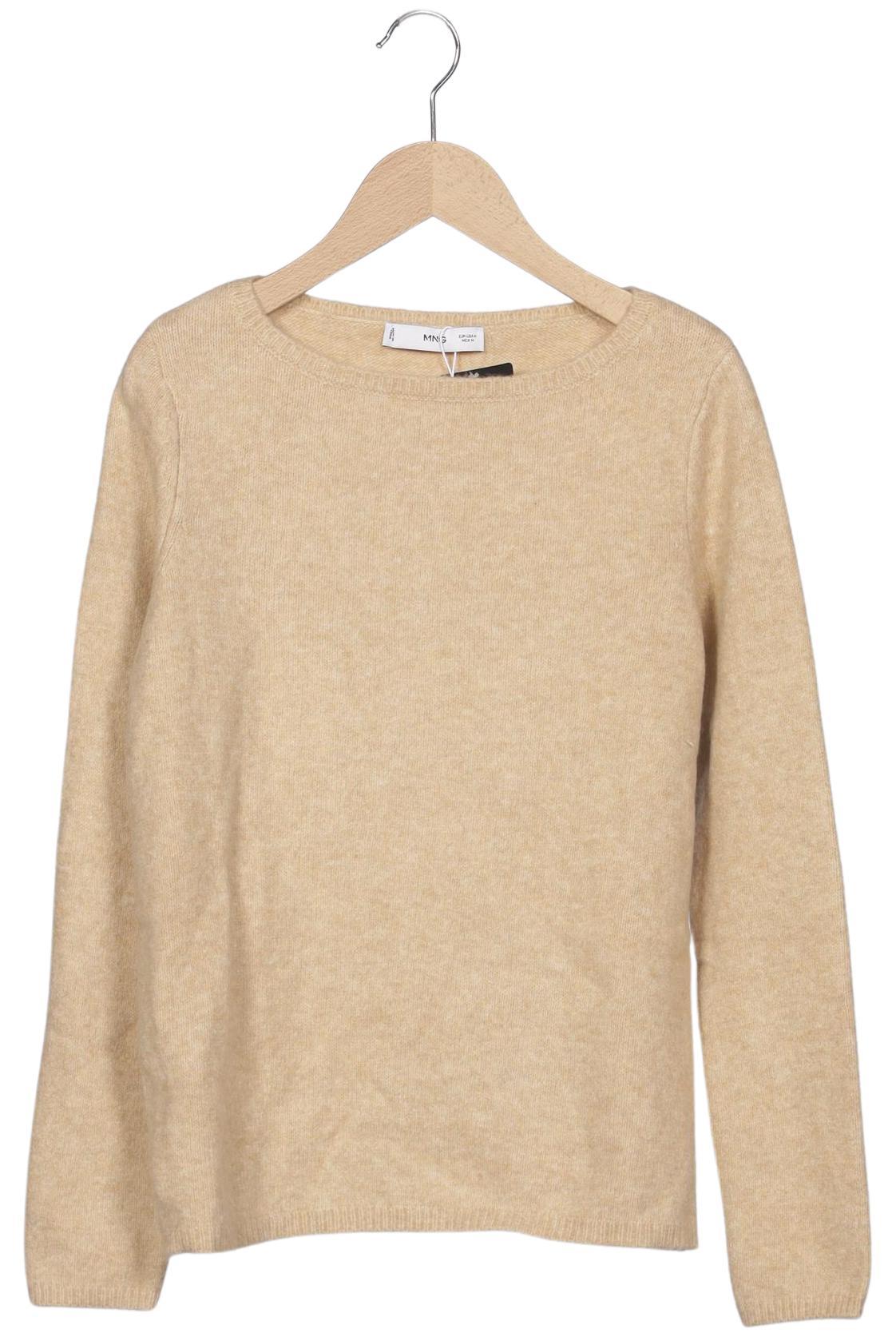 

Mango Damen Pullover, beige, Gr. 38