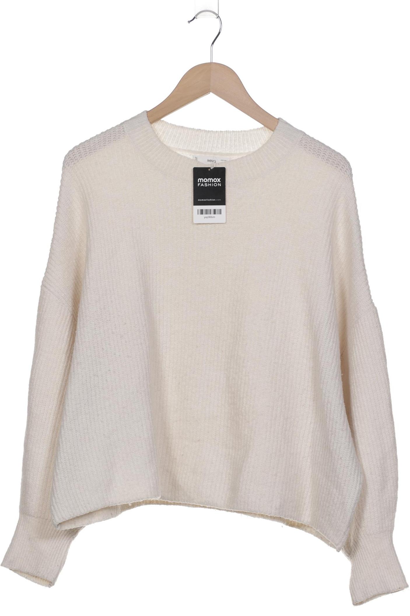 

Mango Damen Pullover, weiß, Gr. 42
