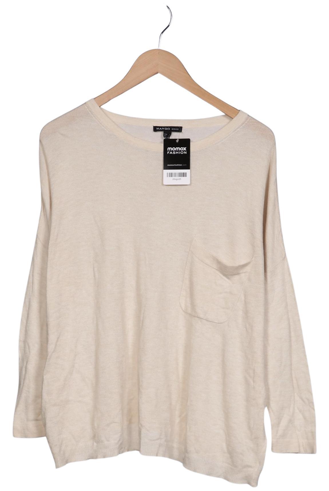 

Mango Damen Pullover, beige, Gr. 36