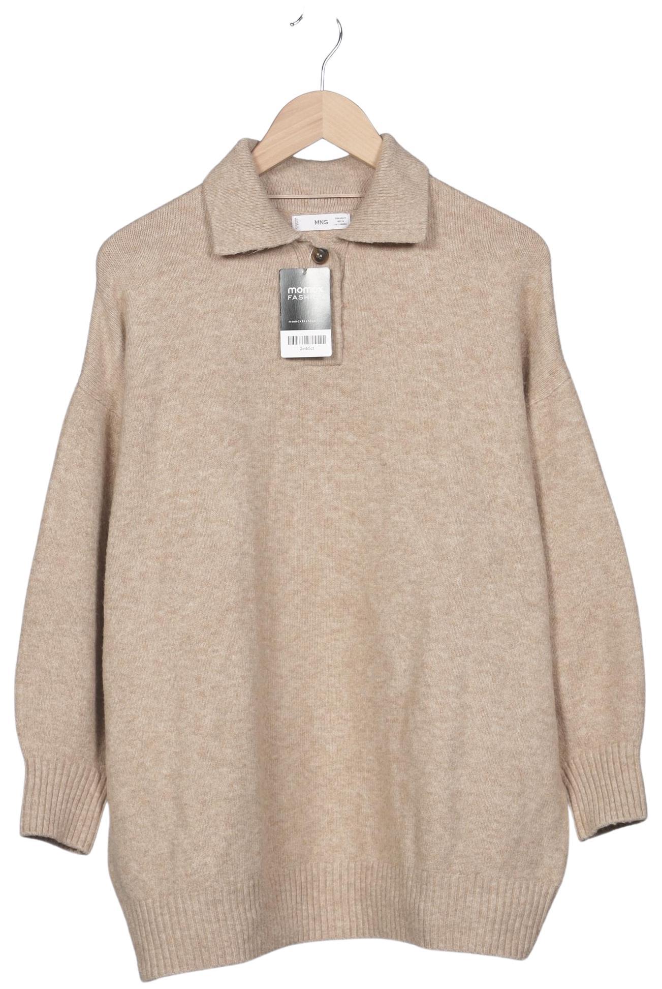 

Mango Damen Pullover, beige, Gr. 38